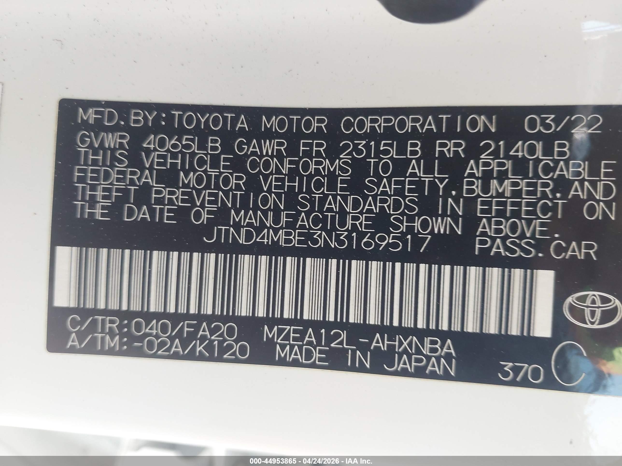 TOYOTA COROLLA image 9