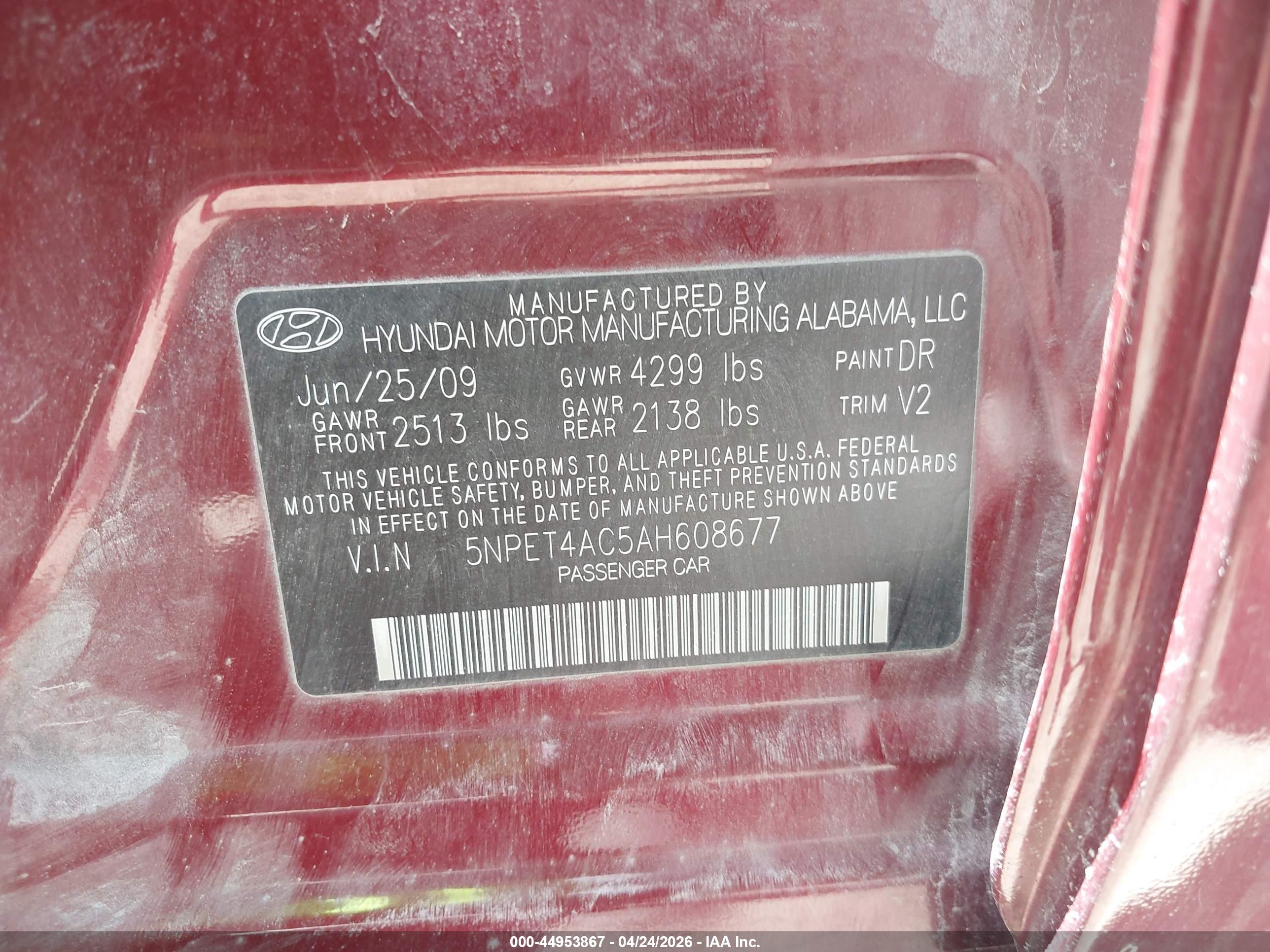 HYUNDAI SONATA image 9