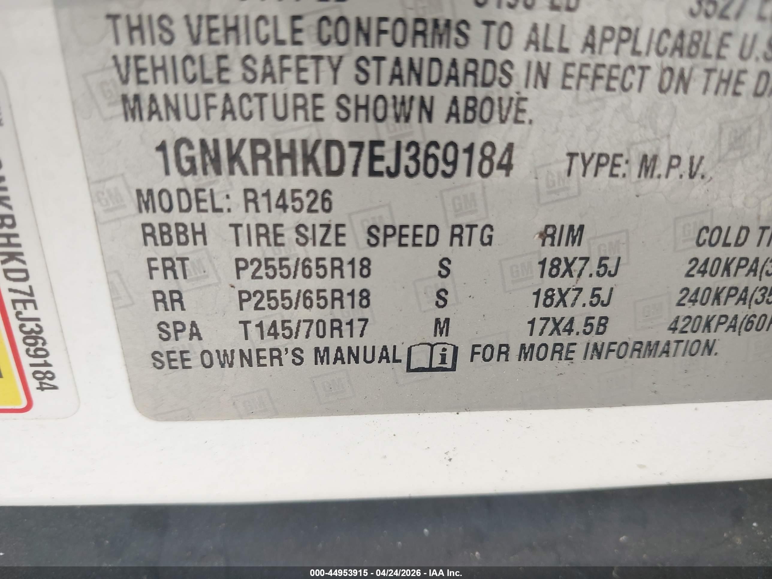 CHEVROLET TRAVERSE image 9