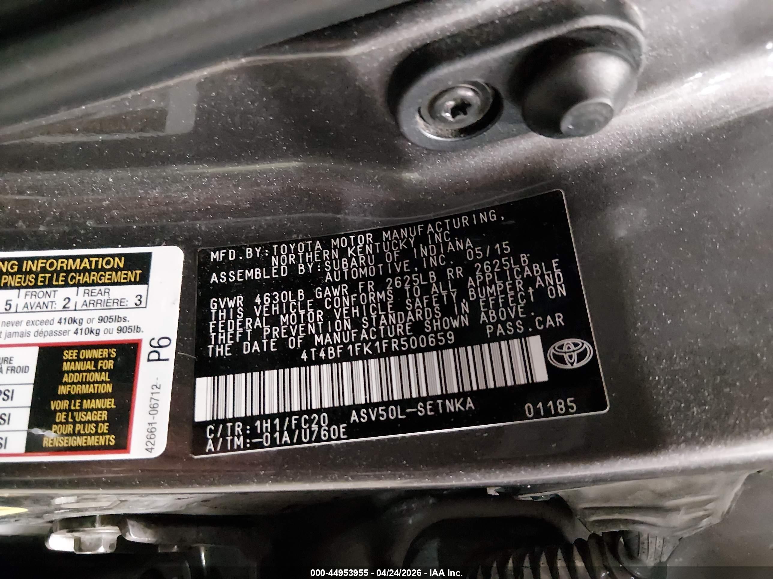 TOYOTA CAMRY image 9
