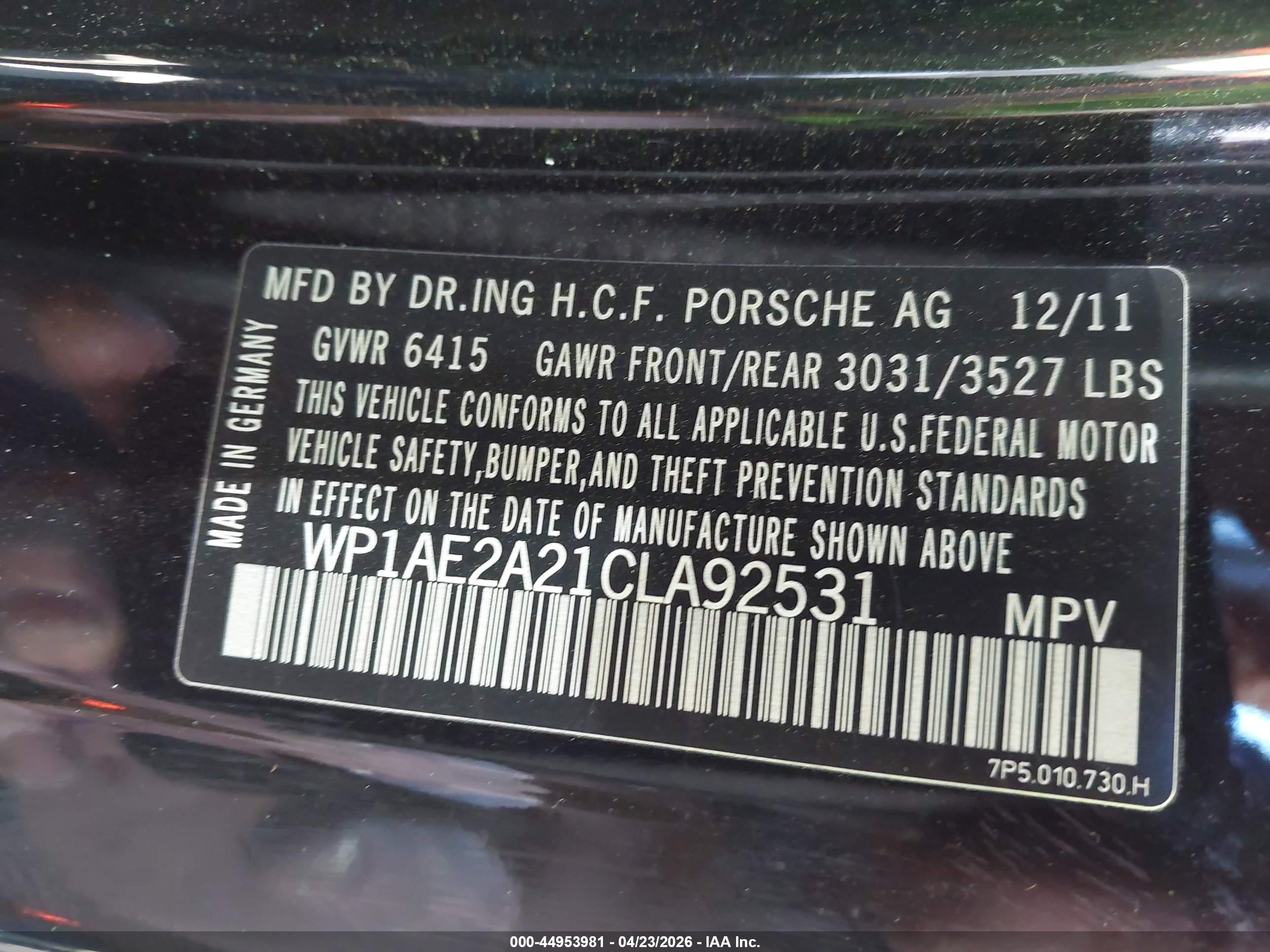 PORSCHE CAYENNE image 9