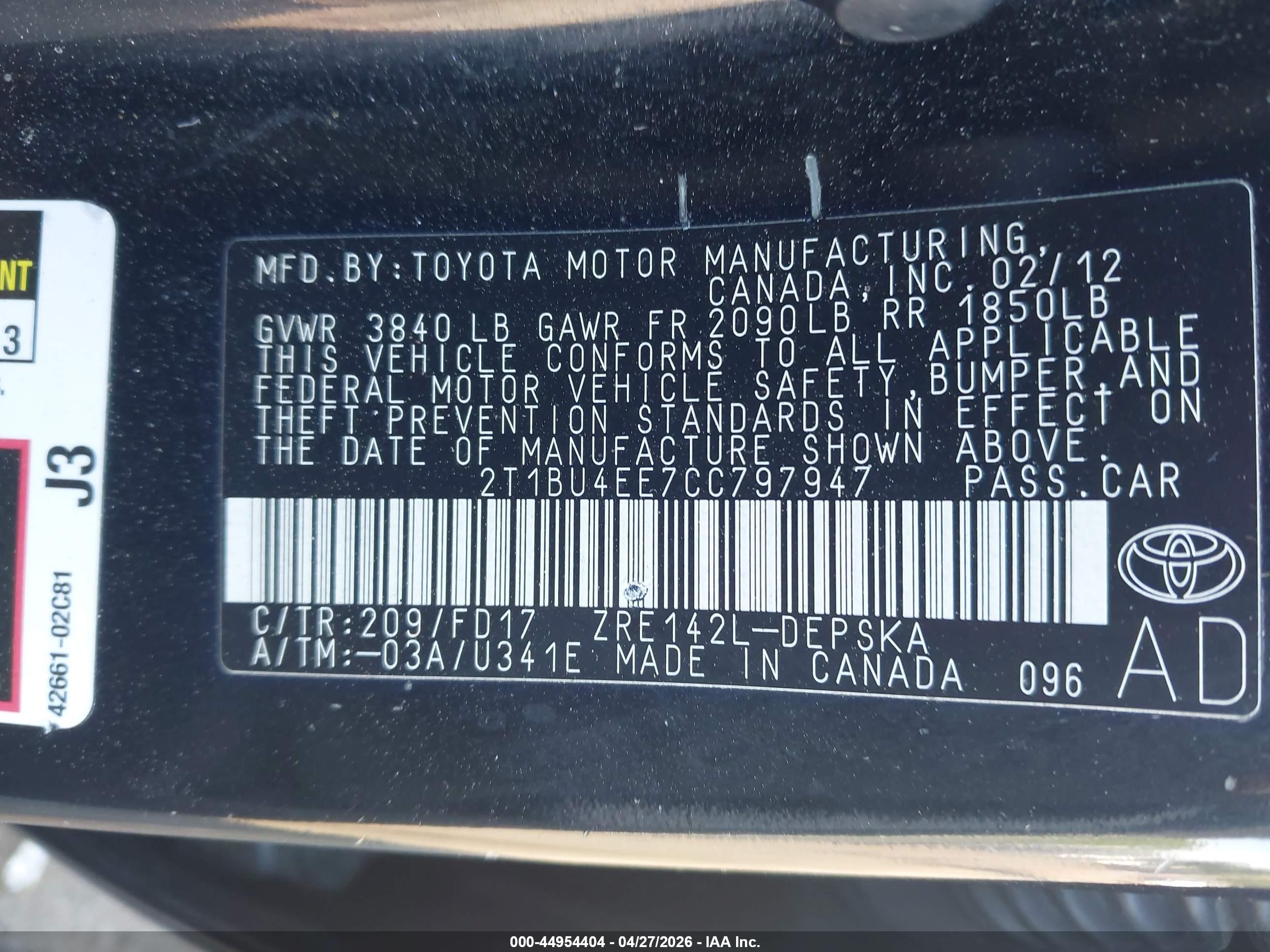 TOYOTA COROLLA image 9