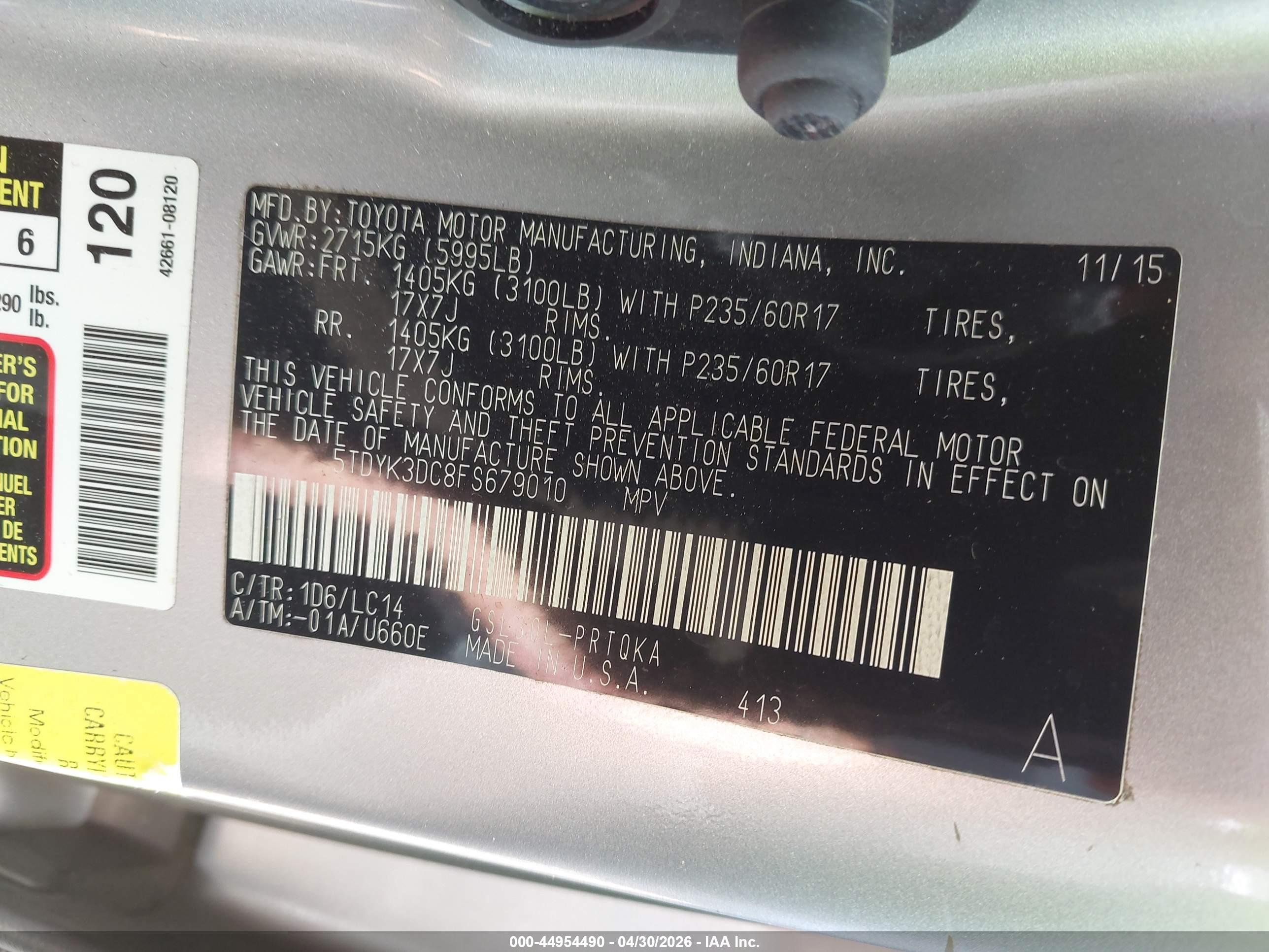 TOYOTA SIENNA image 9