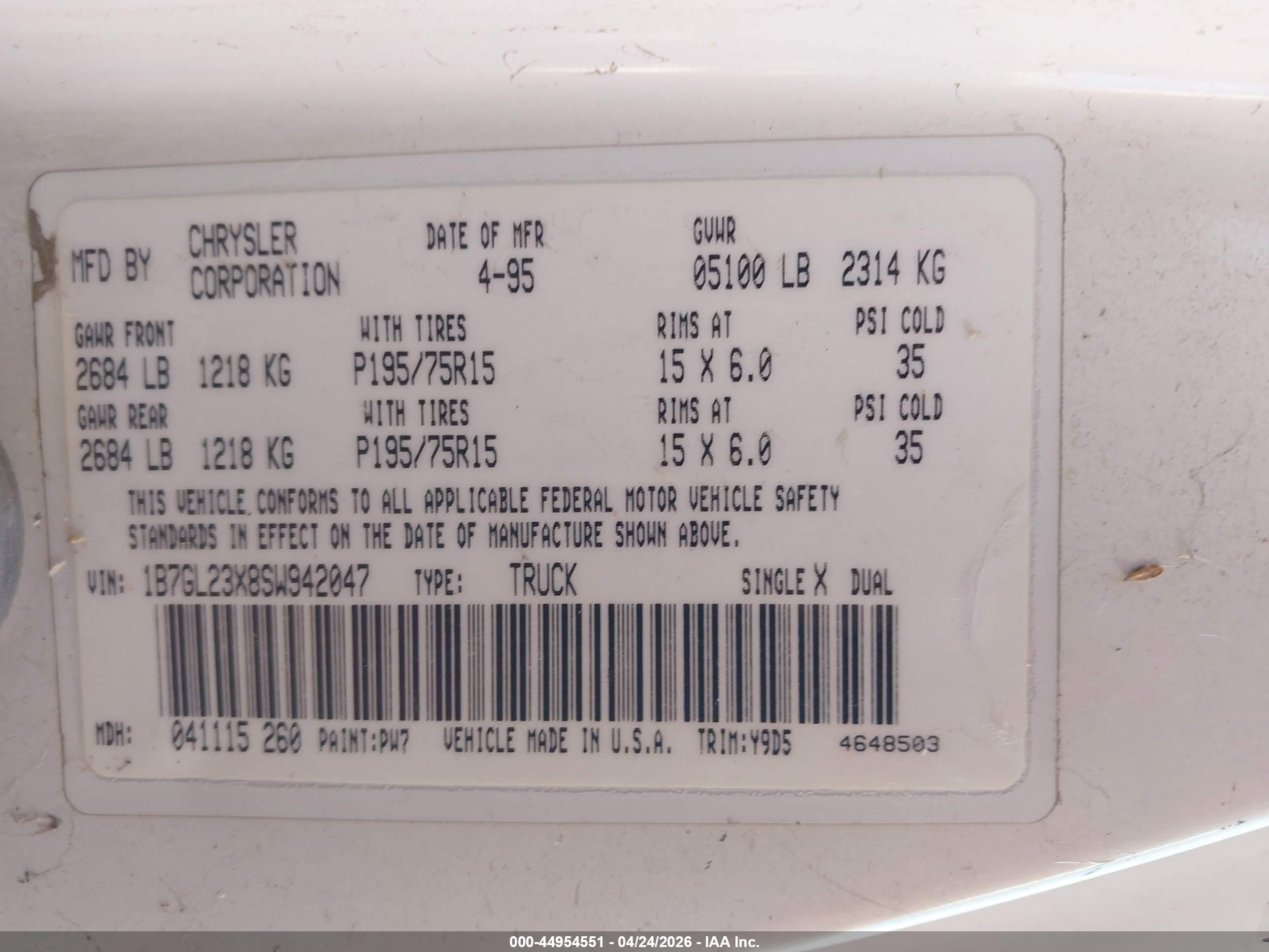 DODGE DAKOTA image 9