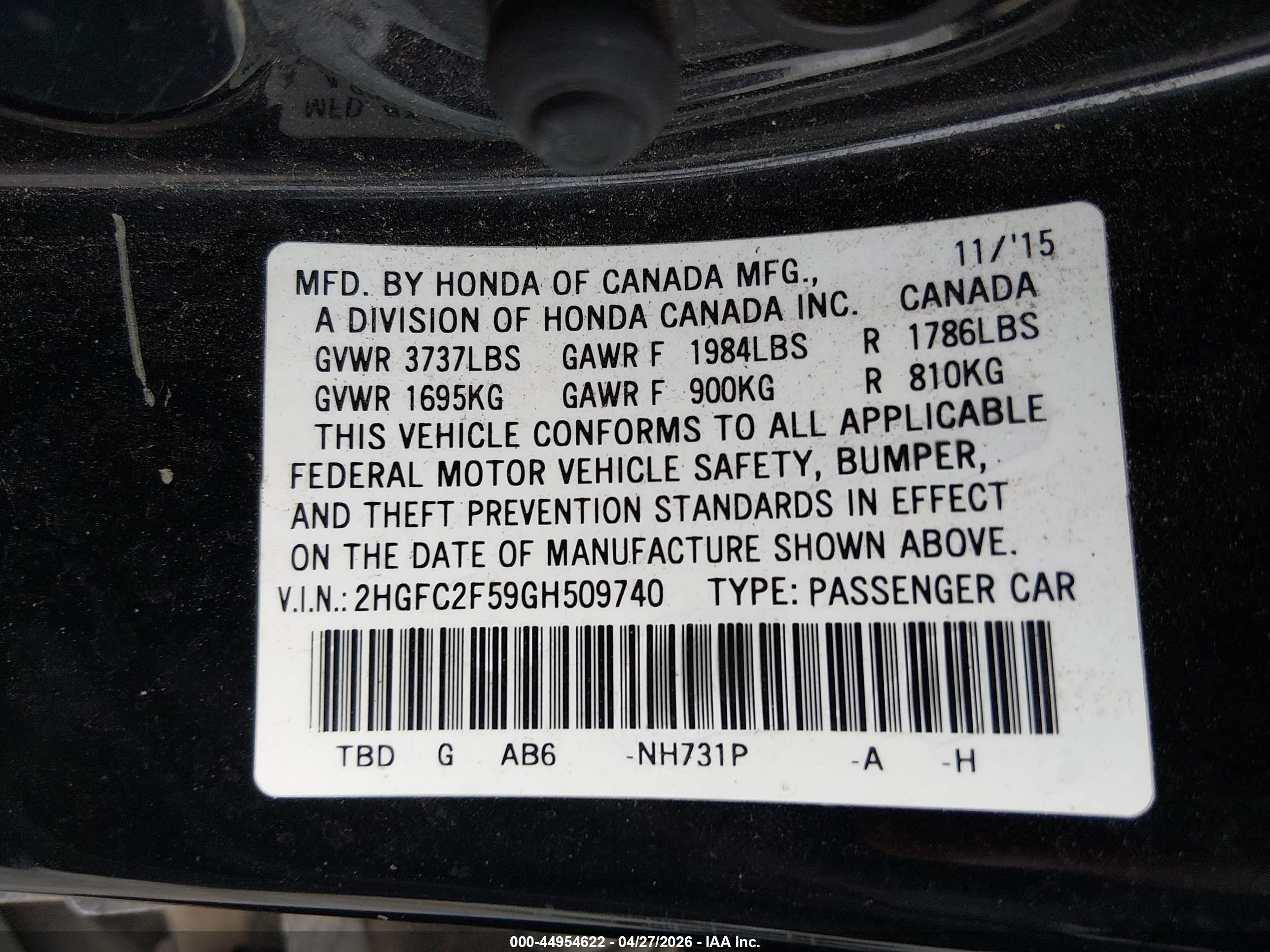 HONDA CIVIC image 9