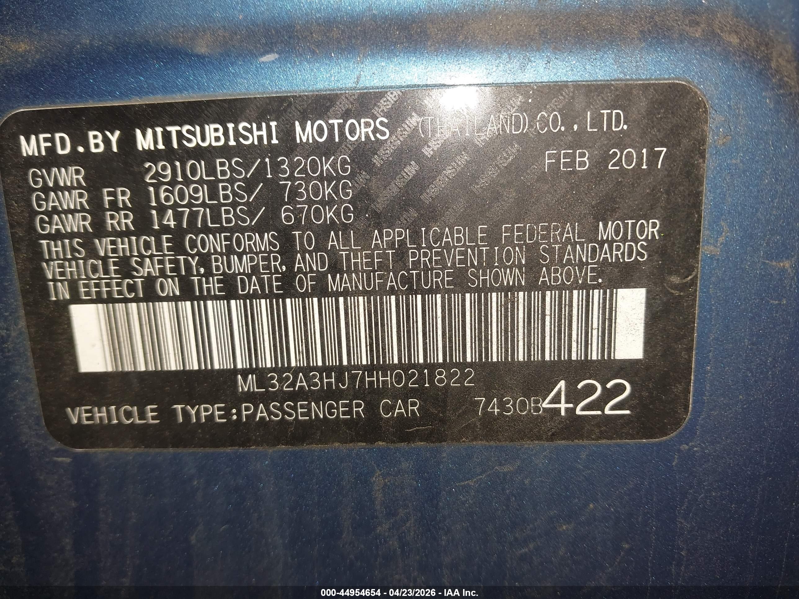 MITSUBISHI MIRAGE image 9