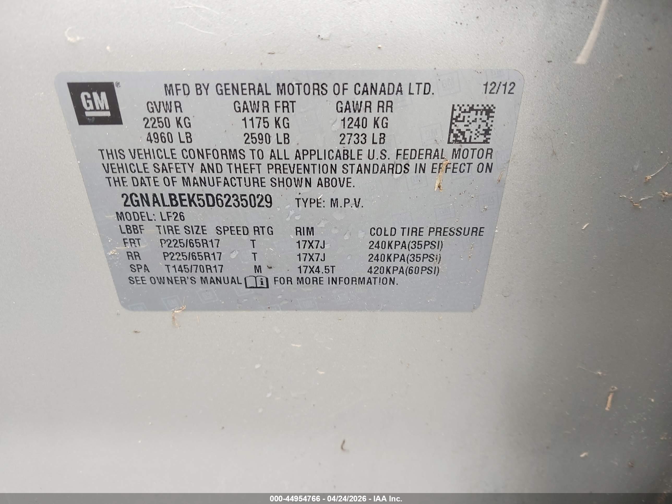 CHEVROLET EQUINOX image 9