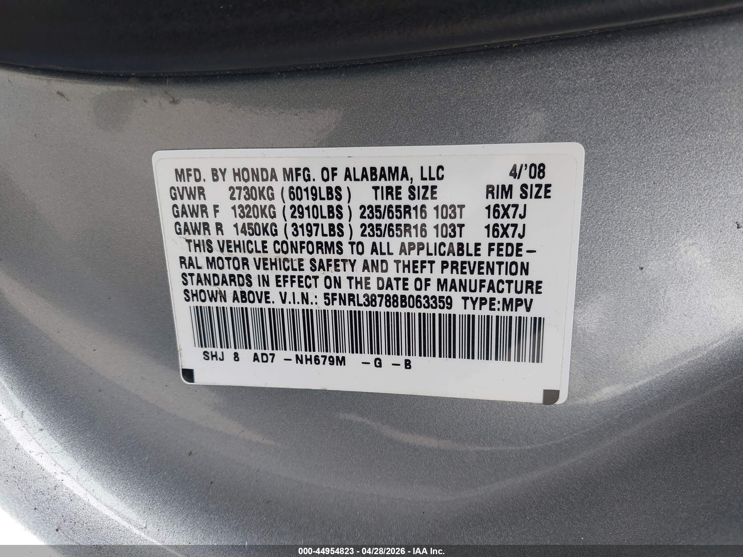 HONDA ODYSSEY image 9