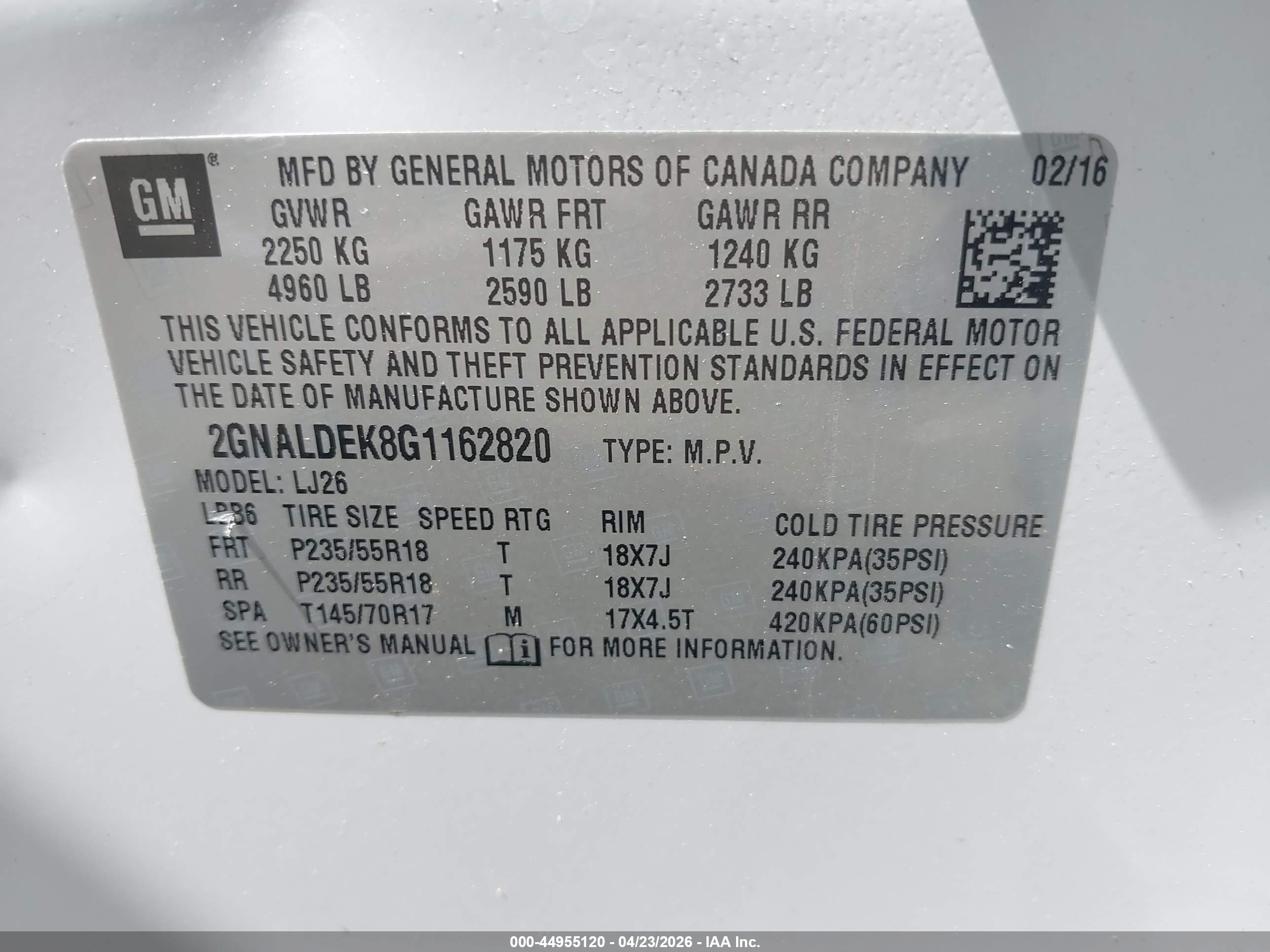 CHEVROLET EQUINOX image 9