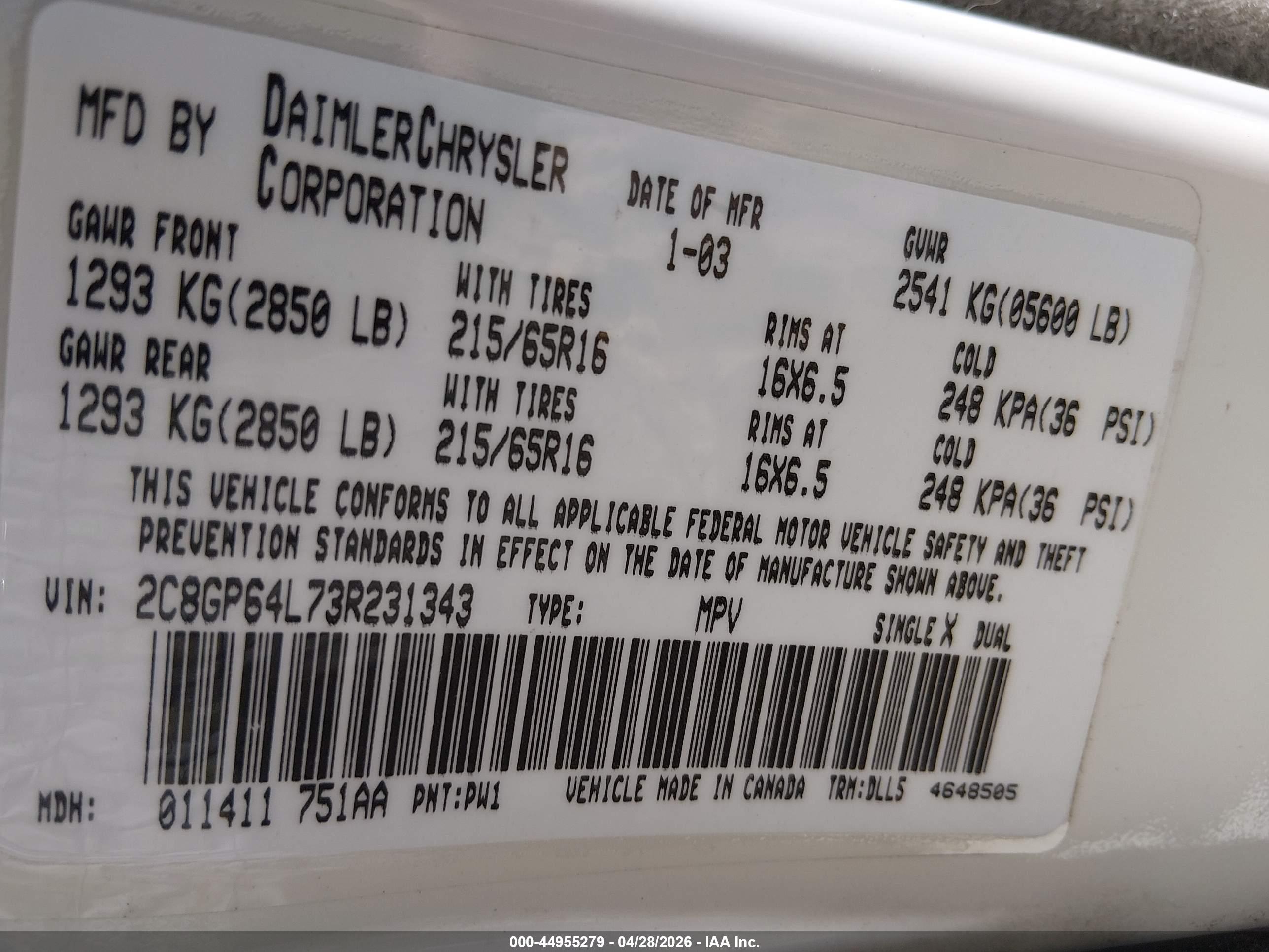 CHRYSLER TOWN image 9