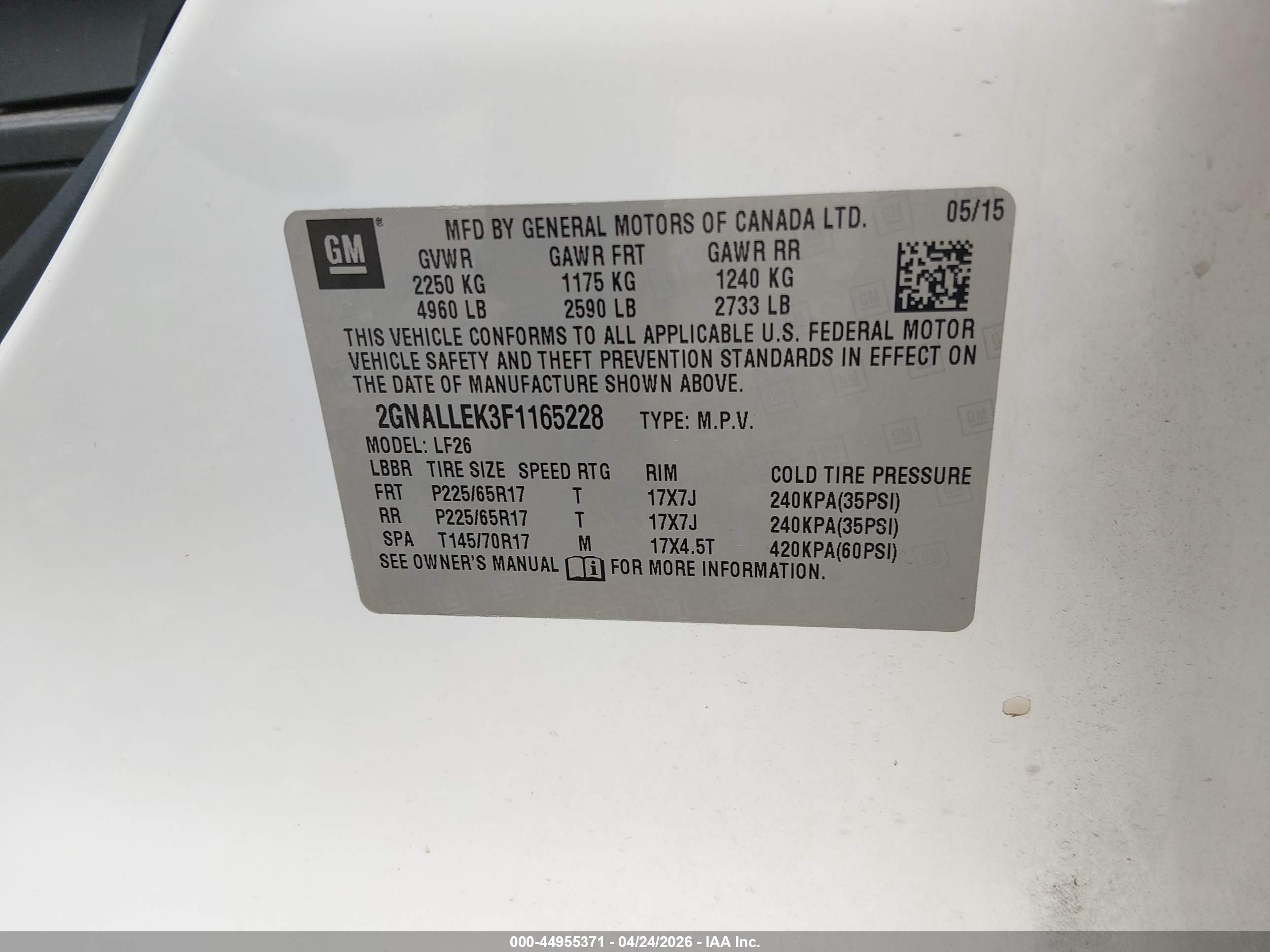 CHEVROLET EQUINOX image 9
