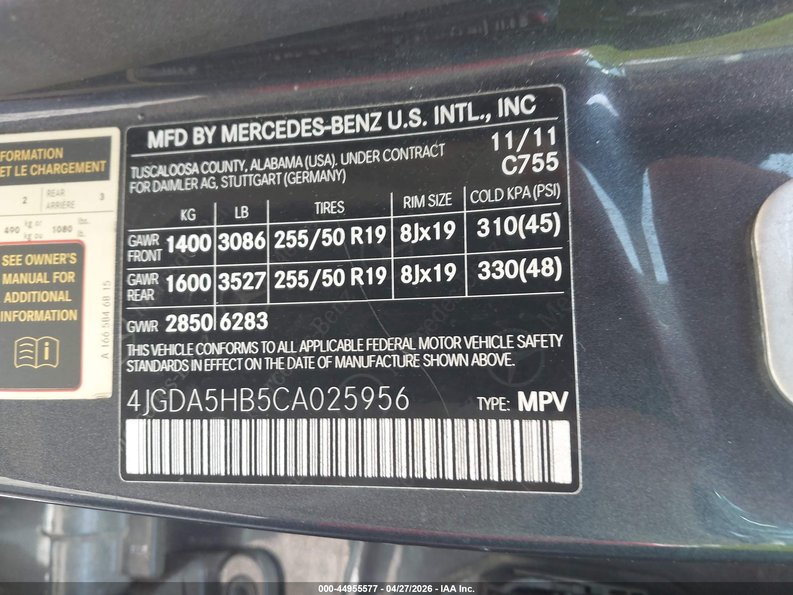 MERCEDES-BENZ ML image 9