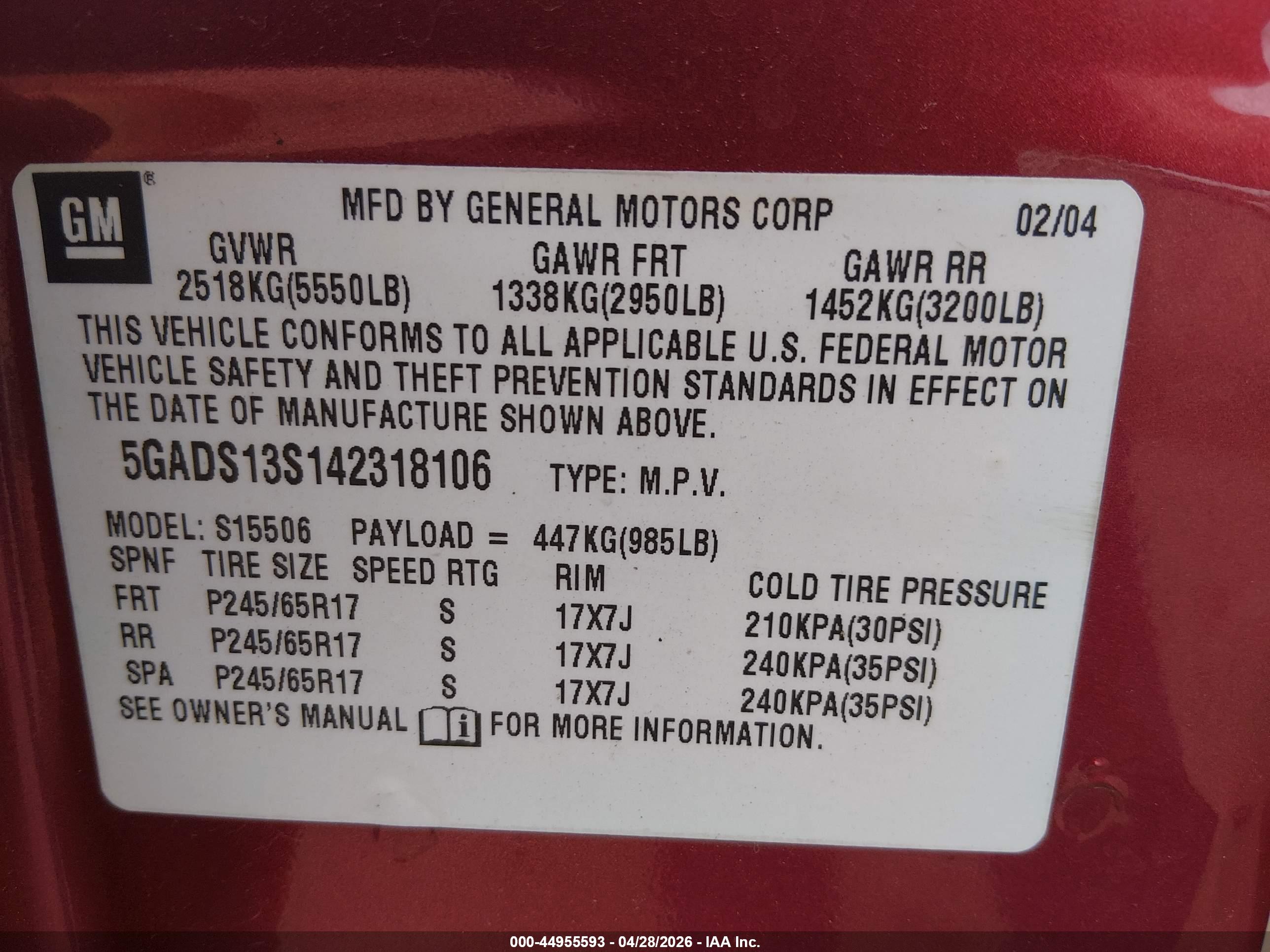 BUICK RAINIER image 9