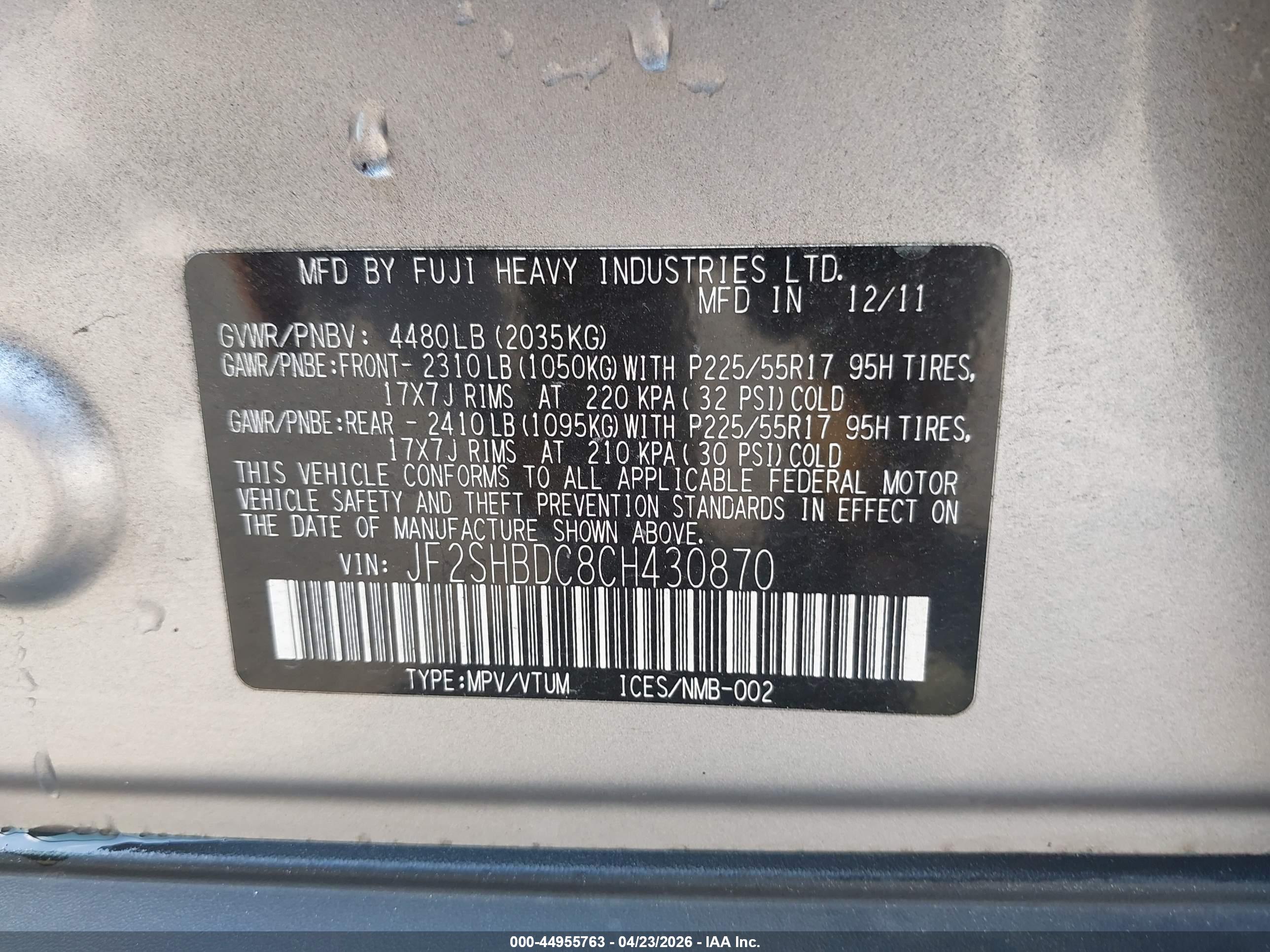 SUBARU FORESTER image 9