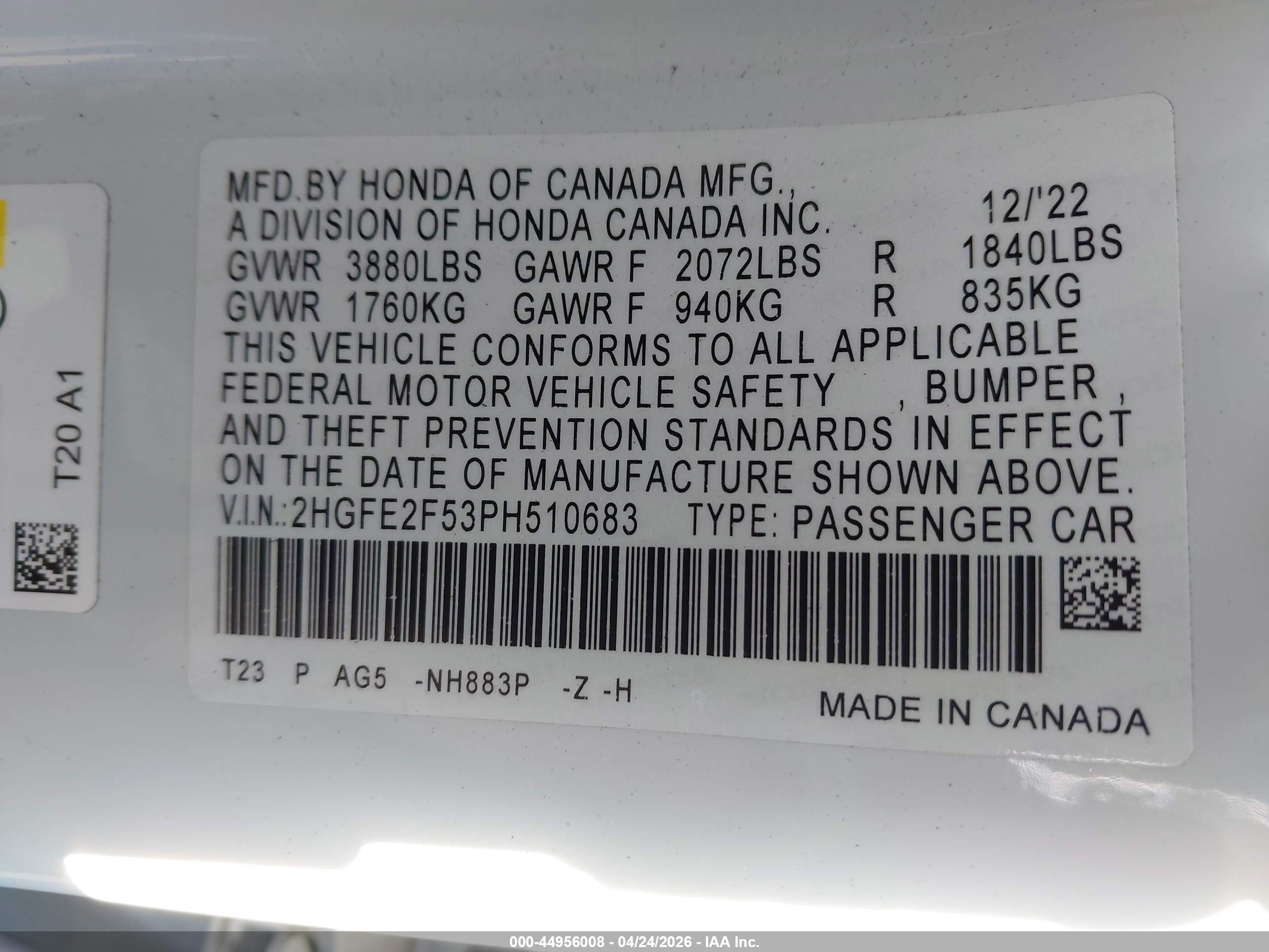 HONDA CIVIC image 9