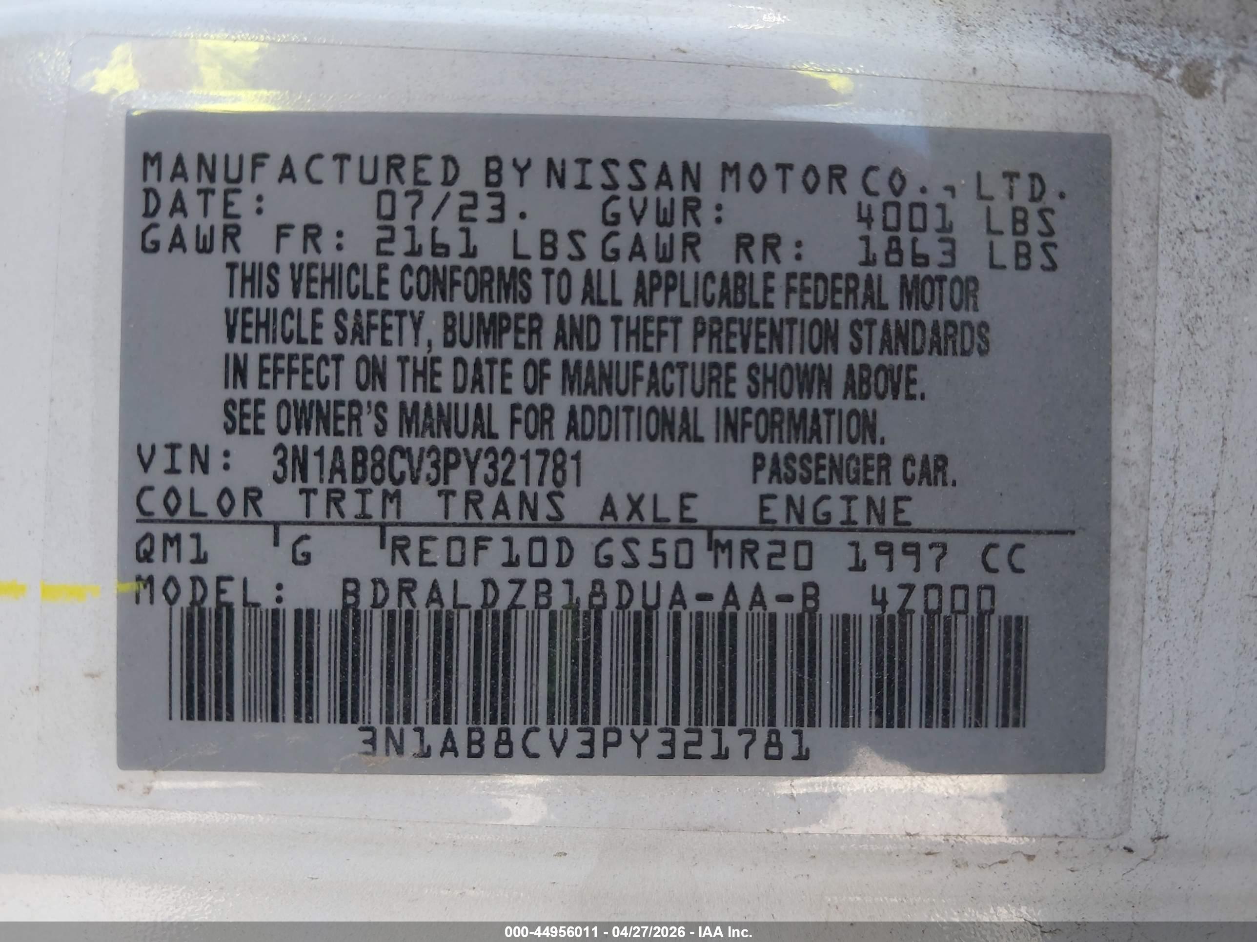 NISSAN SENTRA image 9