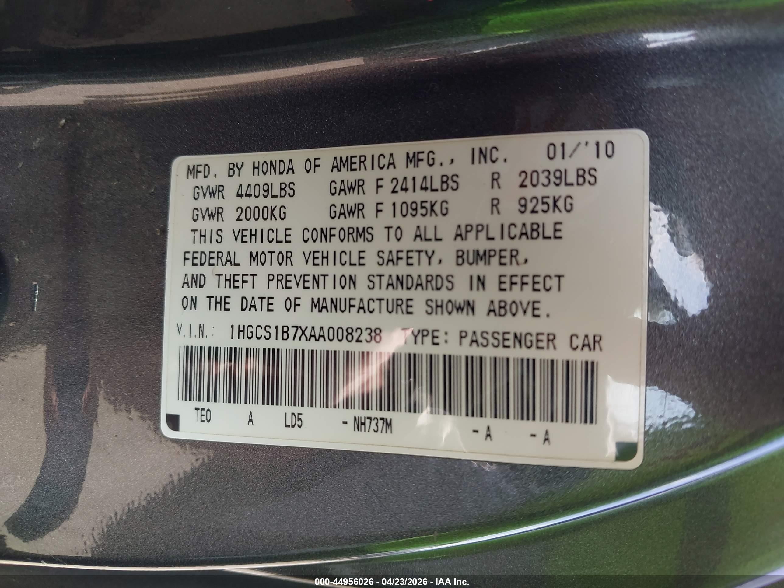 HONDA ACCORD image 9