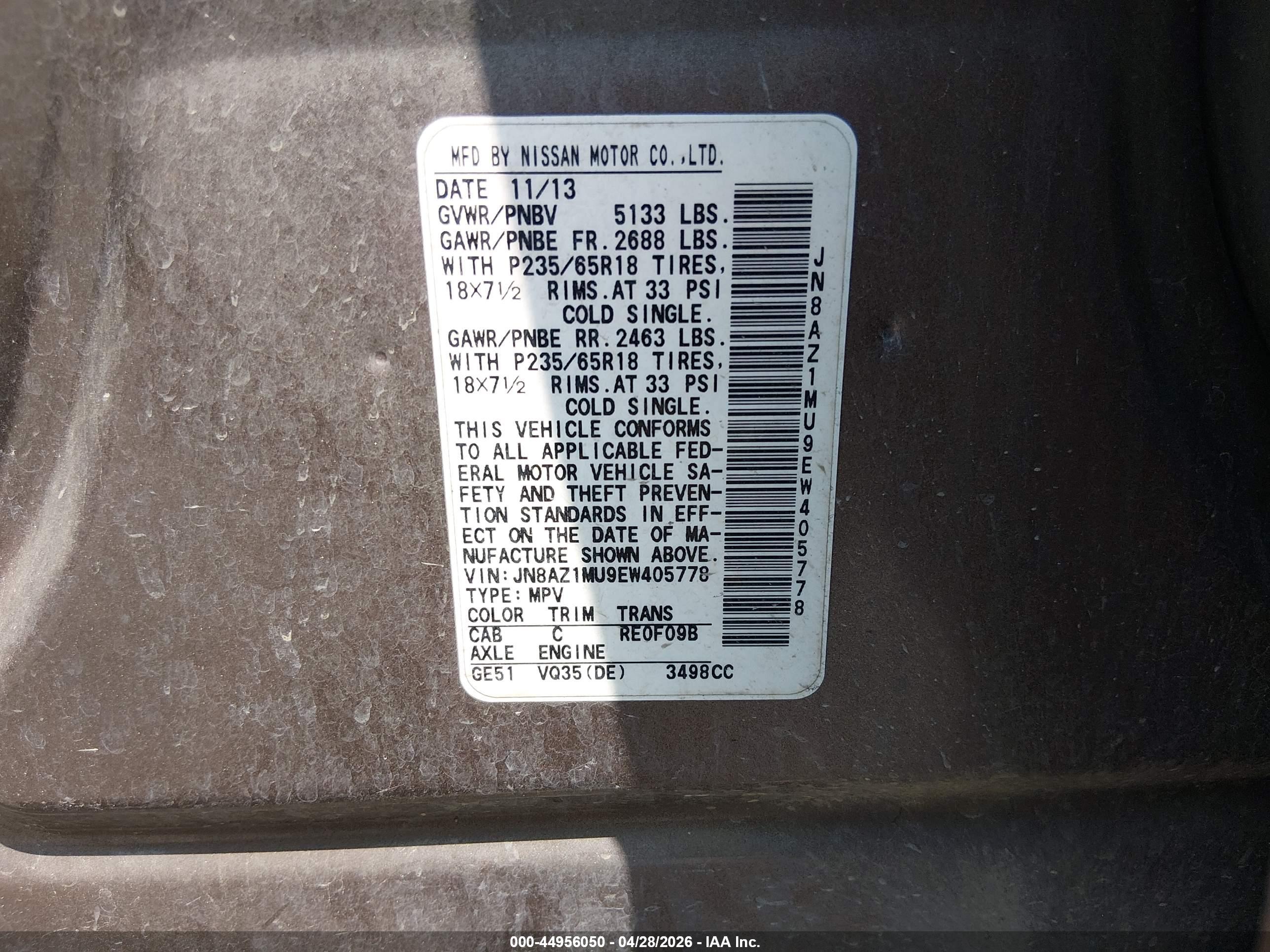 NISSAN MURANO image 9