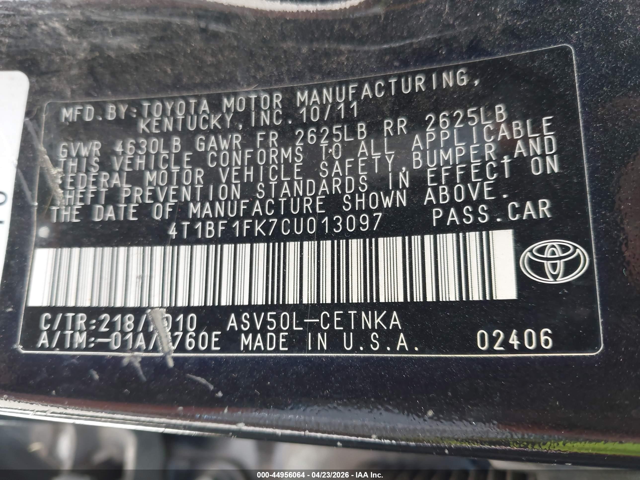 TOYOTA CAMRY image 9