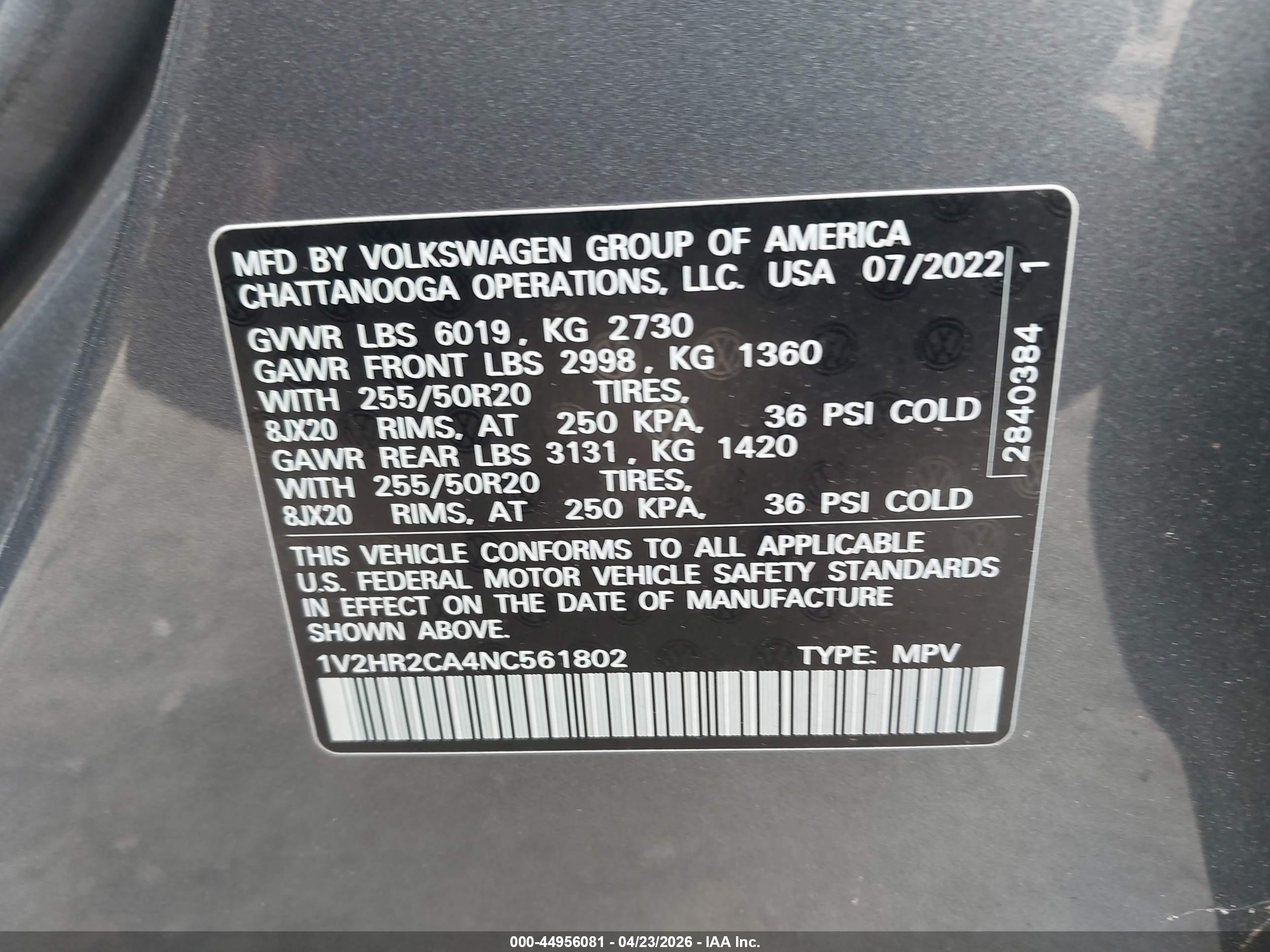 VOLKSWAGEN ATLAS image 9