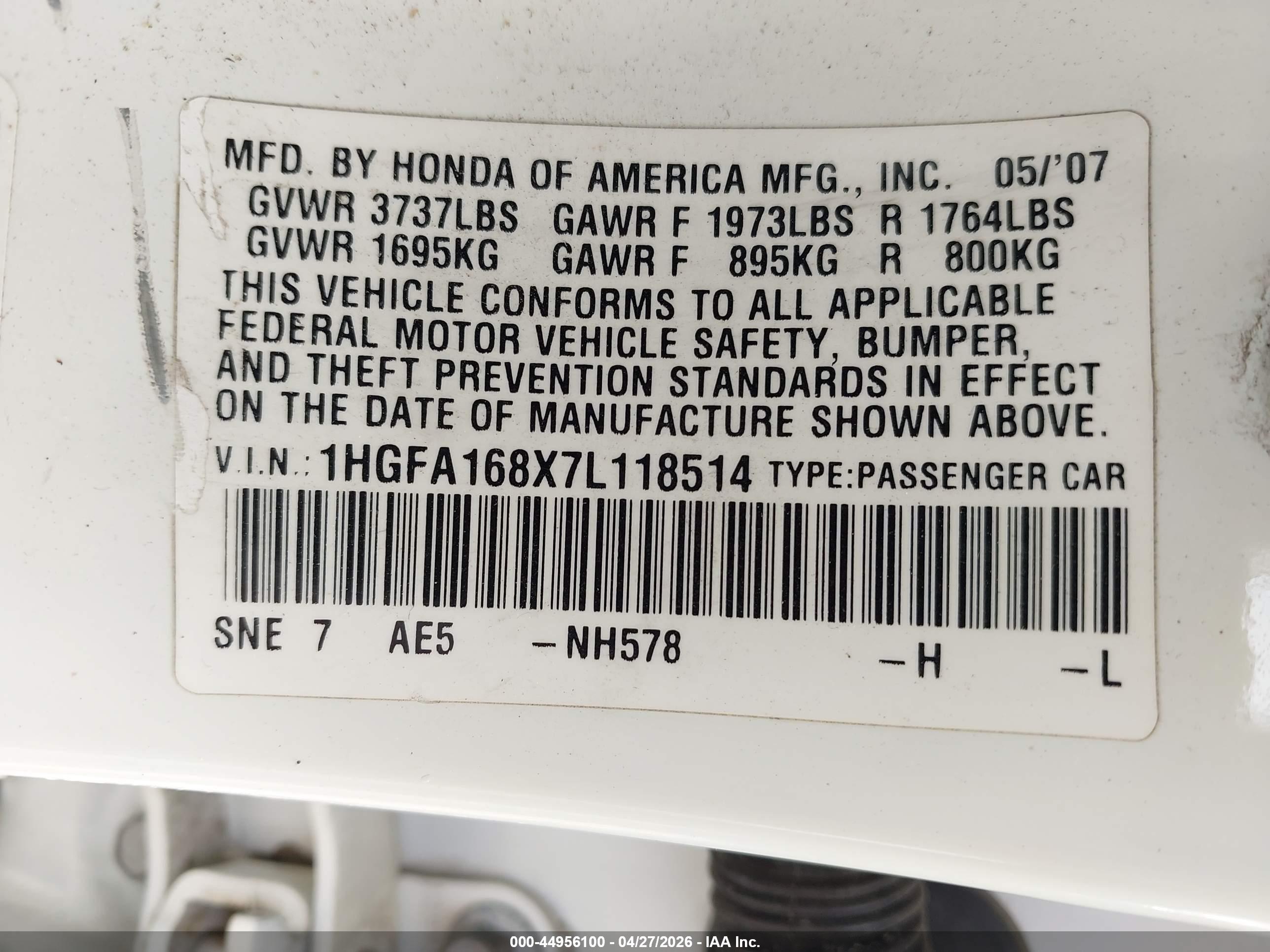 HONDA CIVIC image 9