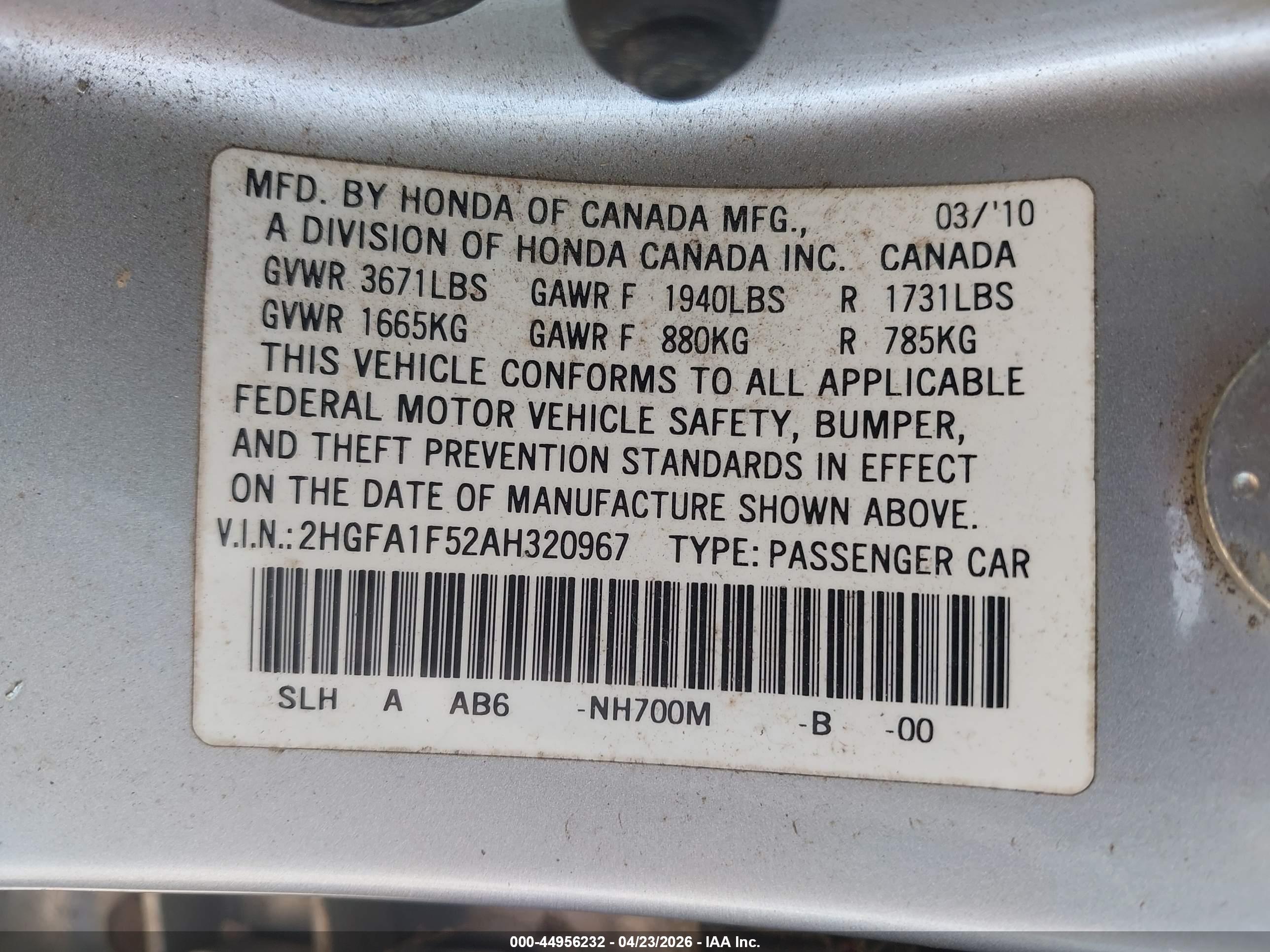 HONDA CIVIC image 9
