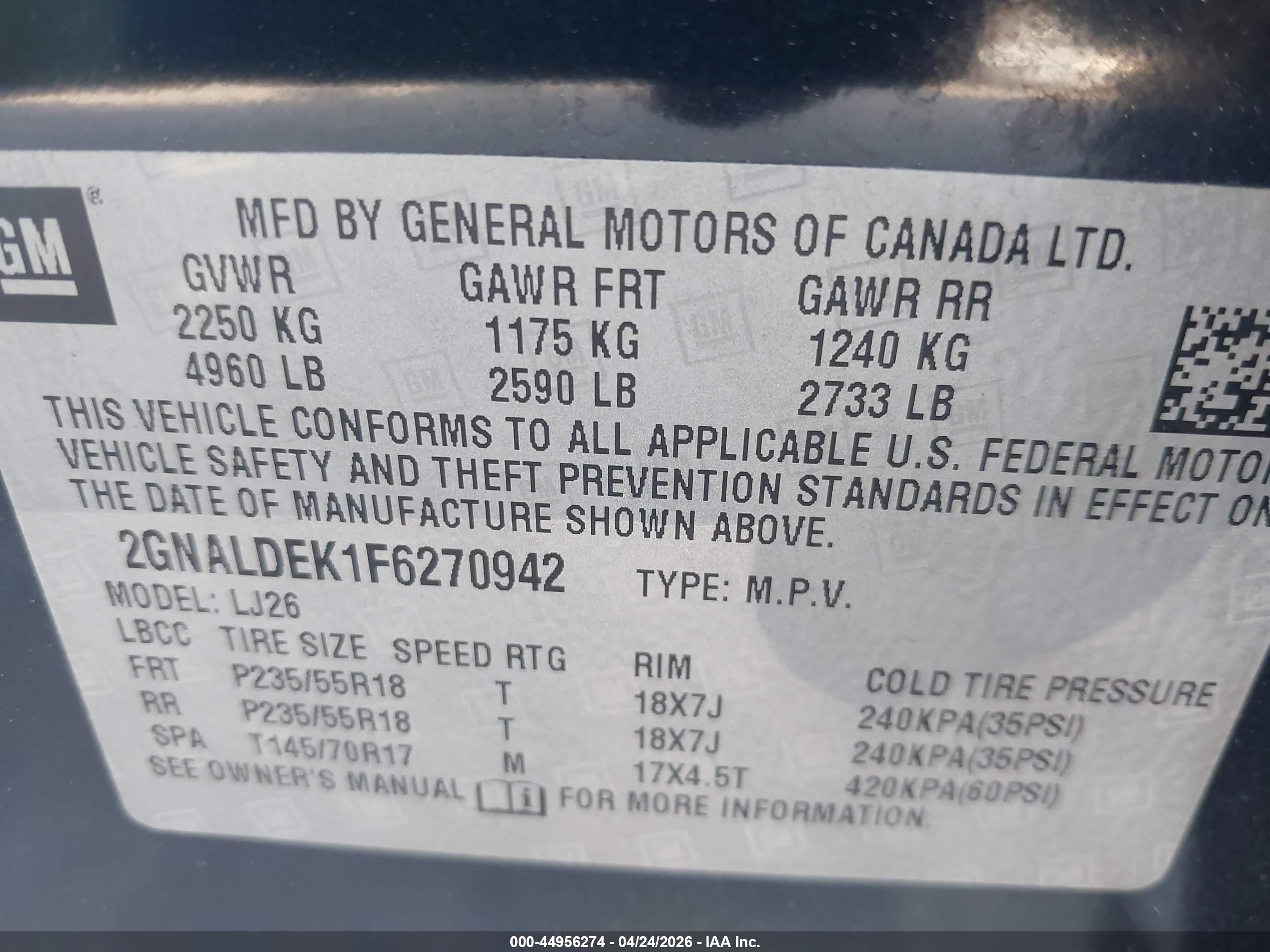 CHEVROLET EQUINOX image 9