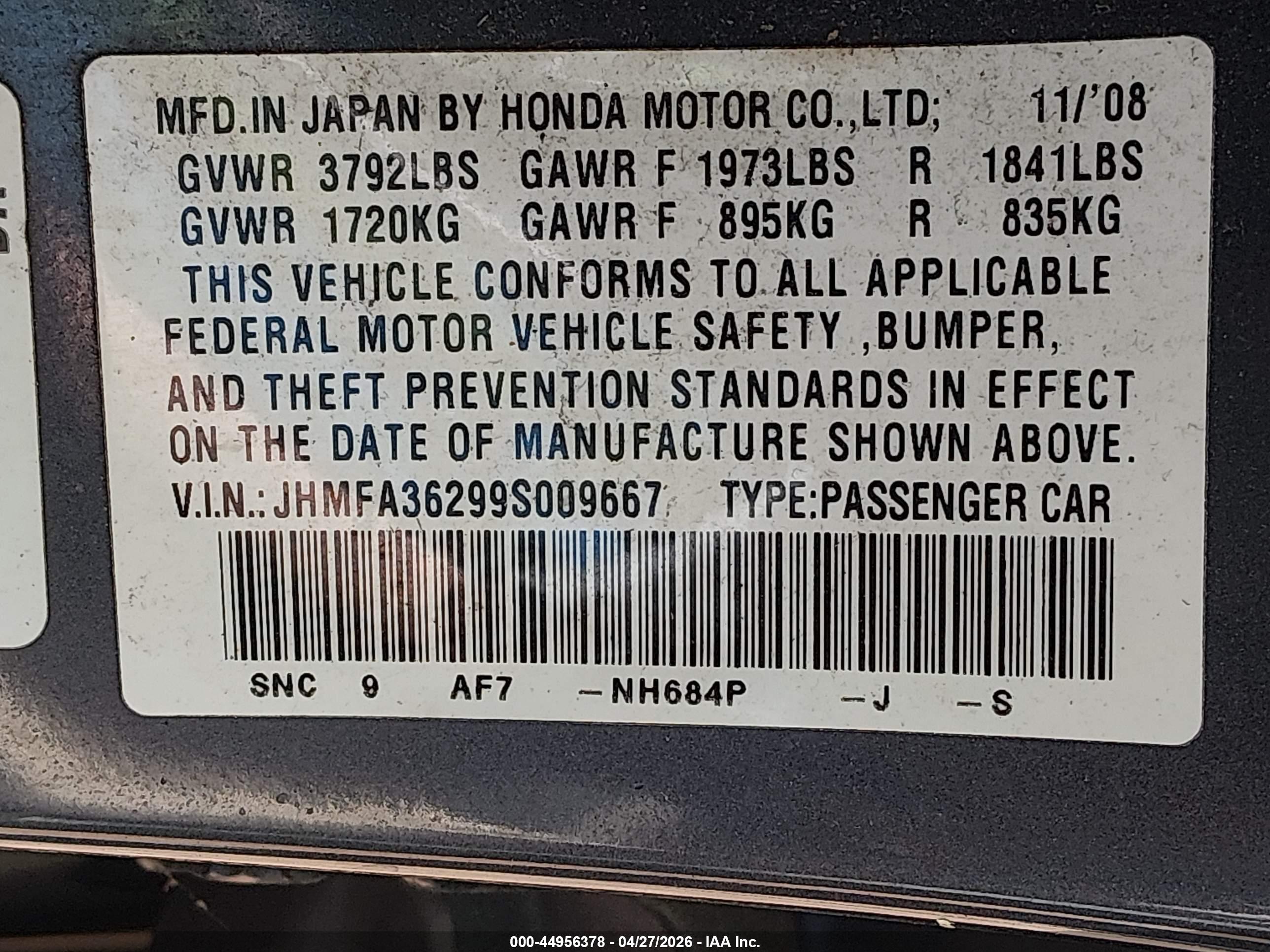 HONDA CIVIC image 9