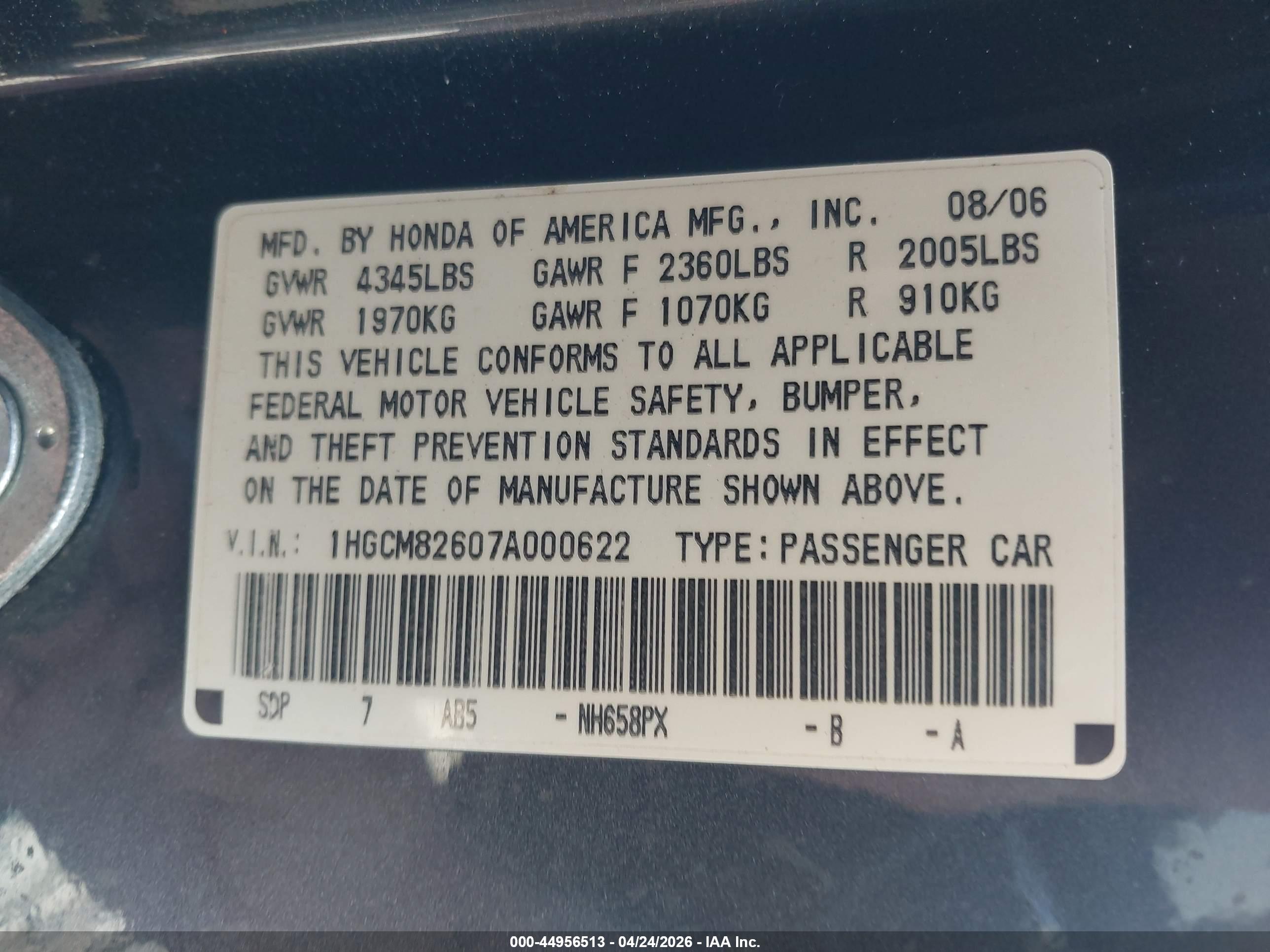 HONDA ACCORD image 9