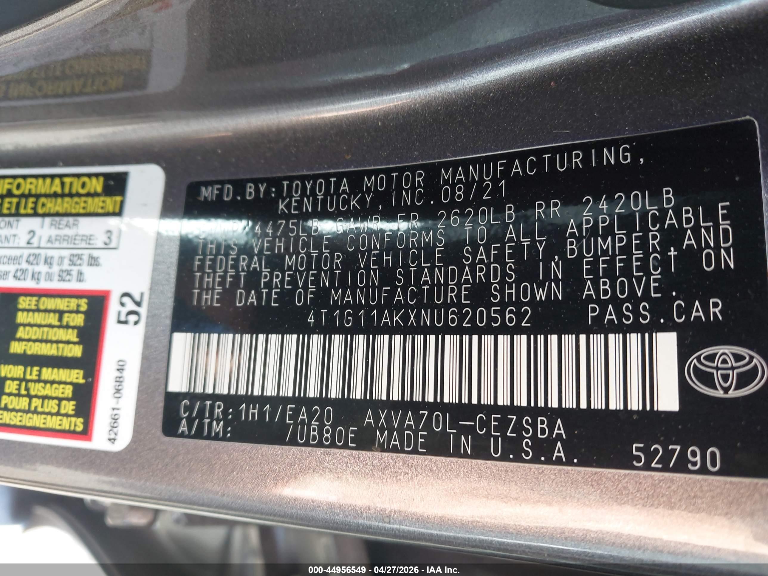 TOYOTA CAMRY image 9