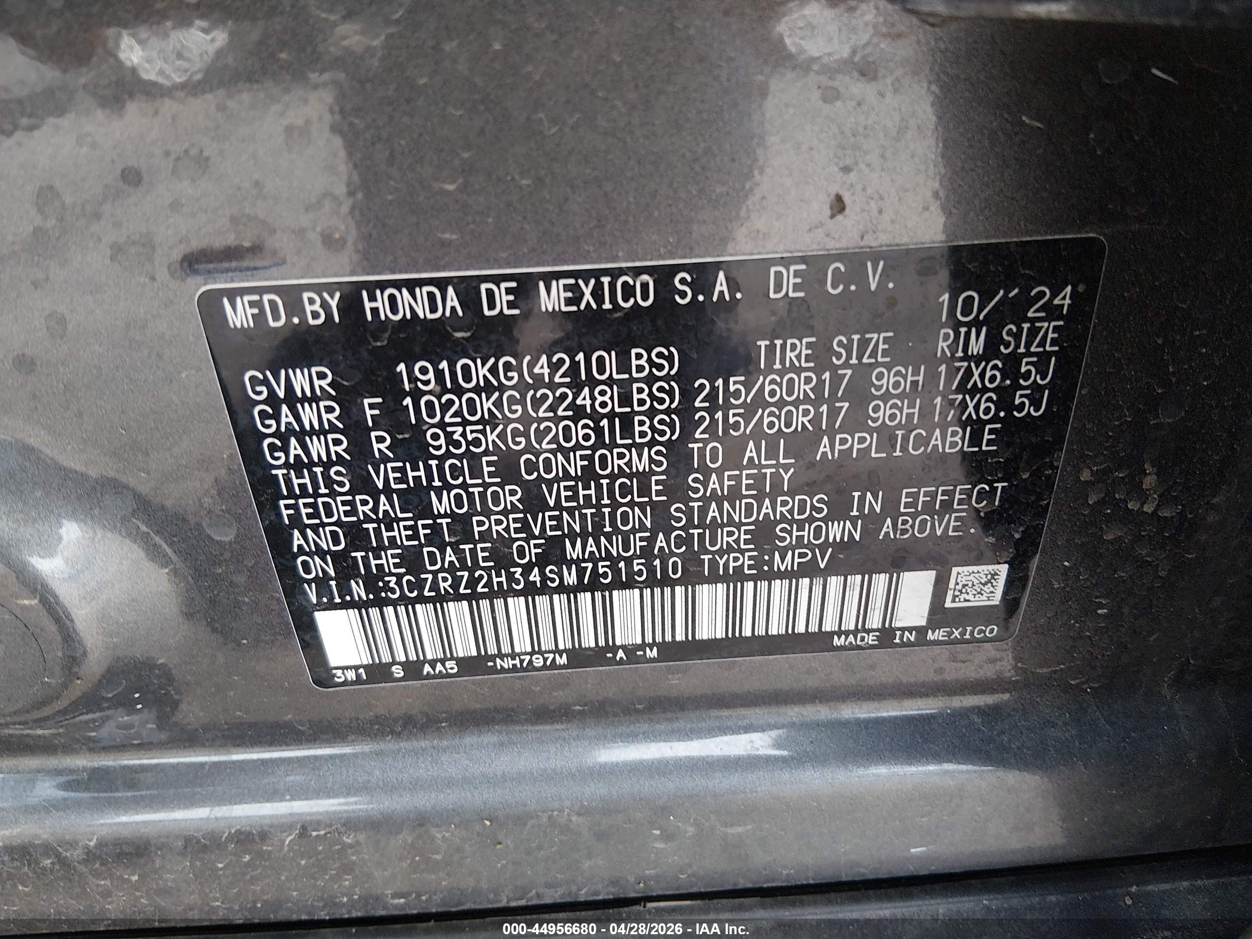 HONDA HR-V image 9