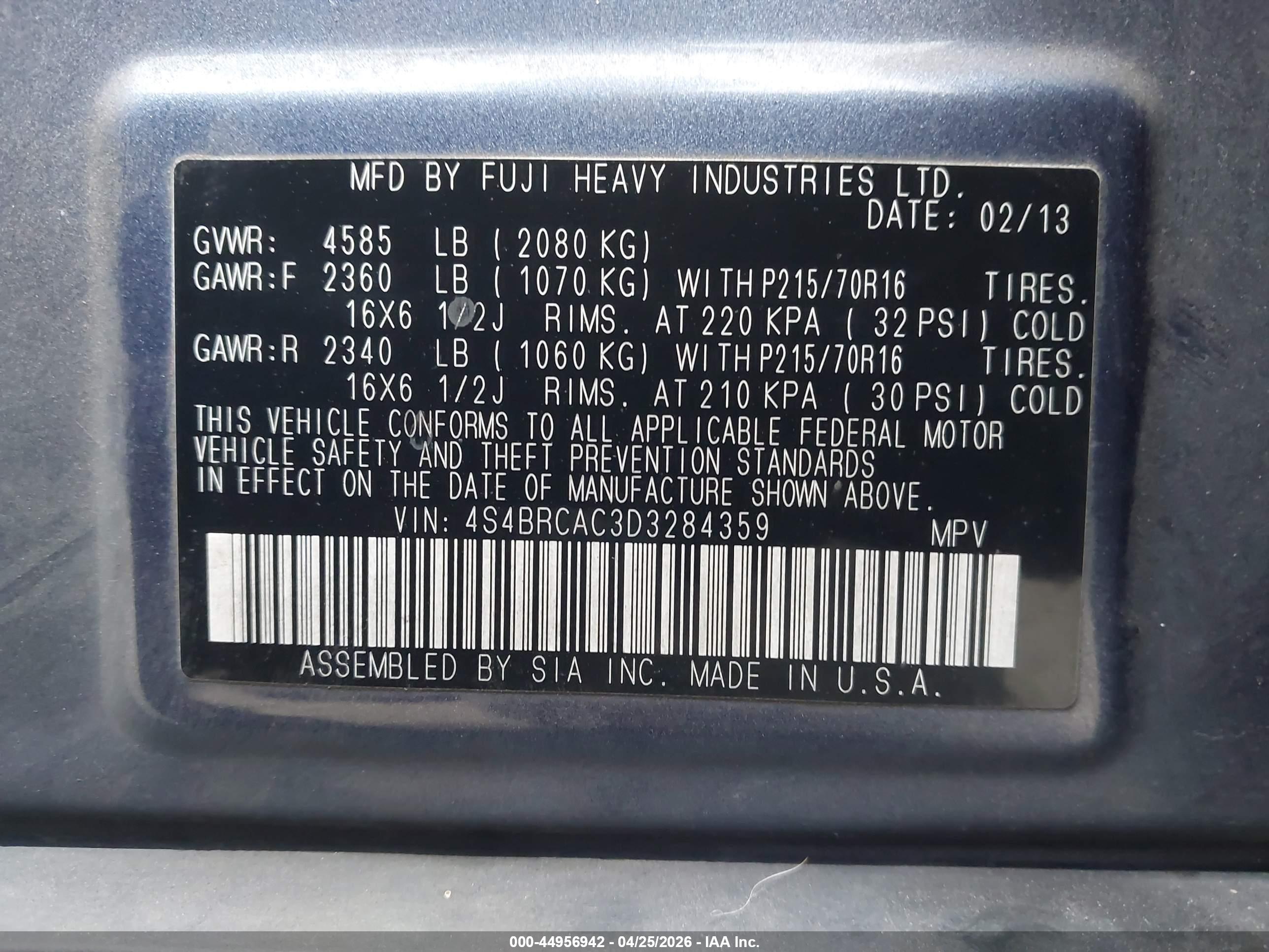 SUBARU OUTBACK image 9