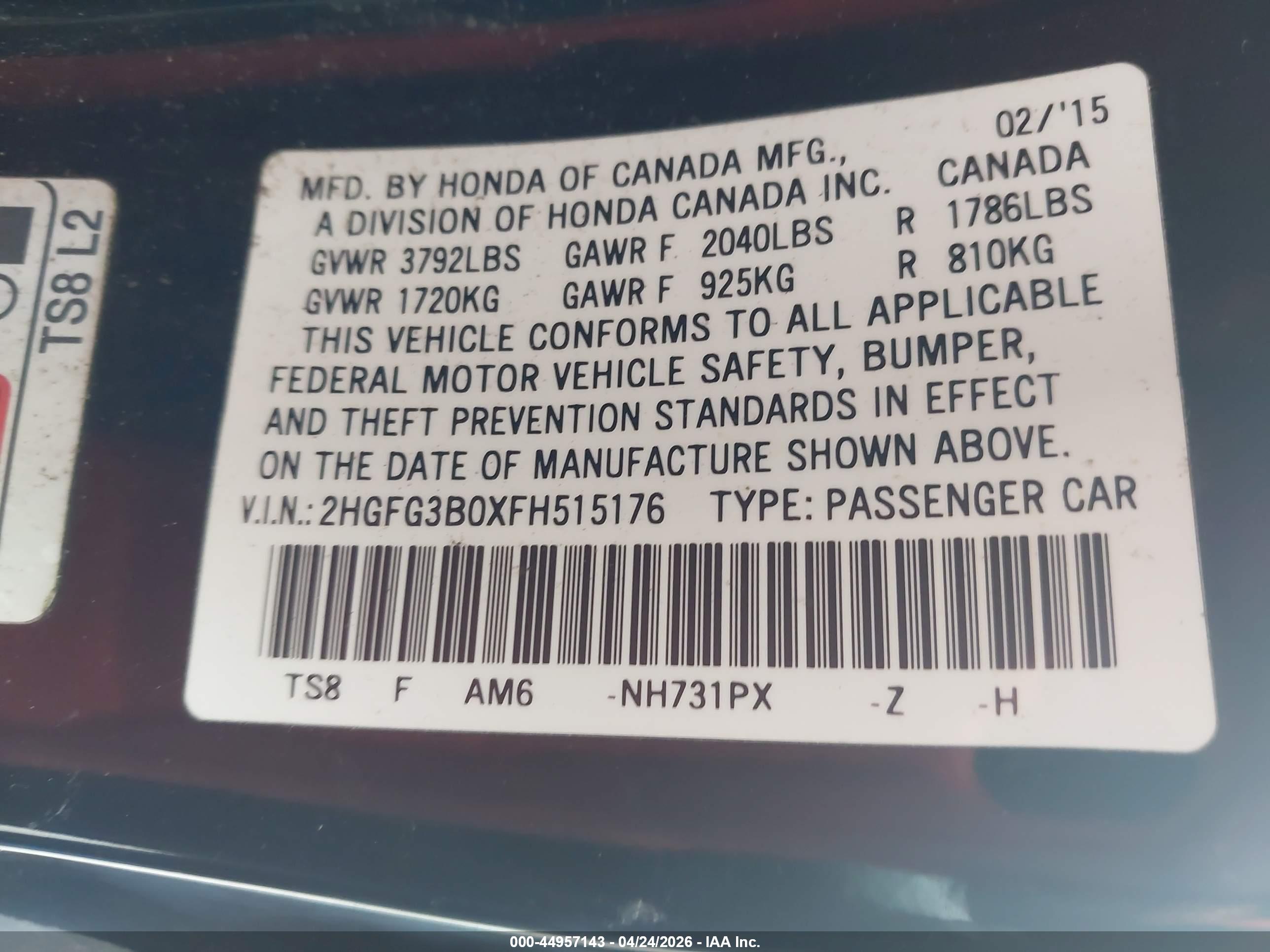 HONDA CIVIC image 9