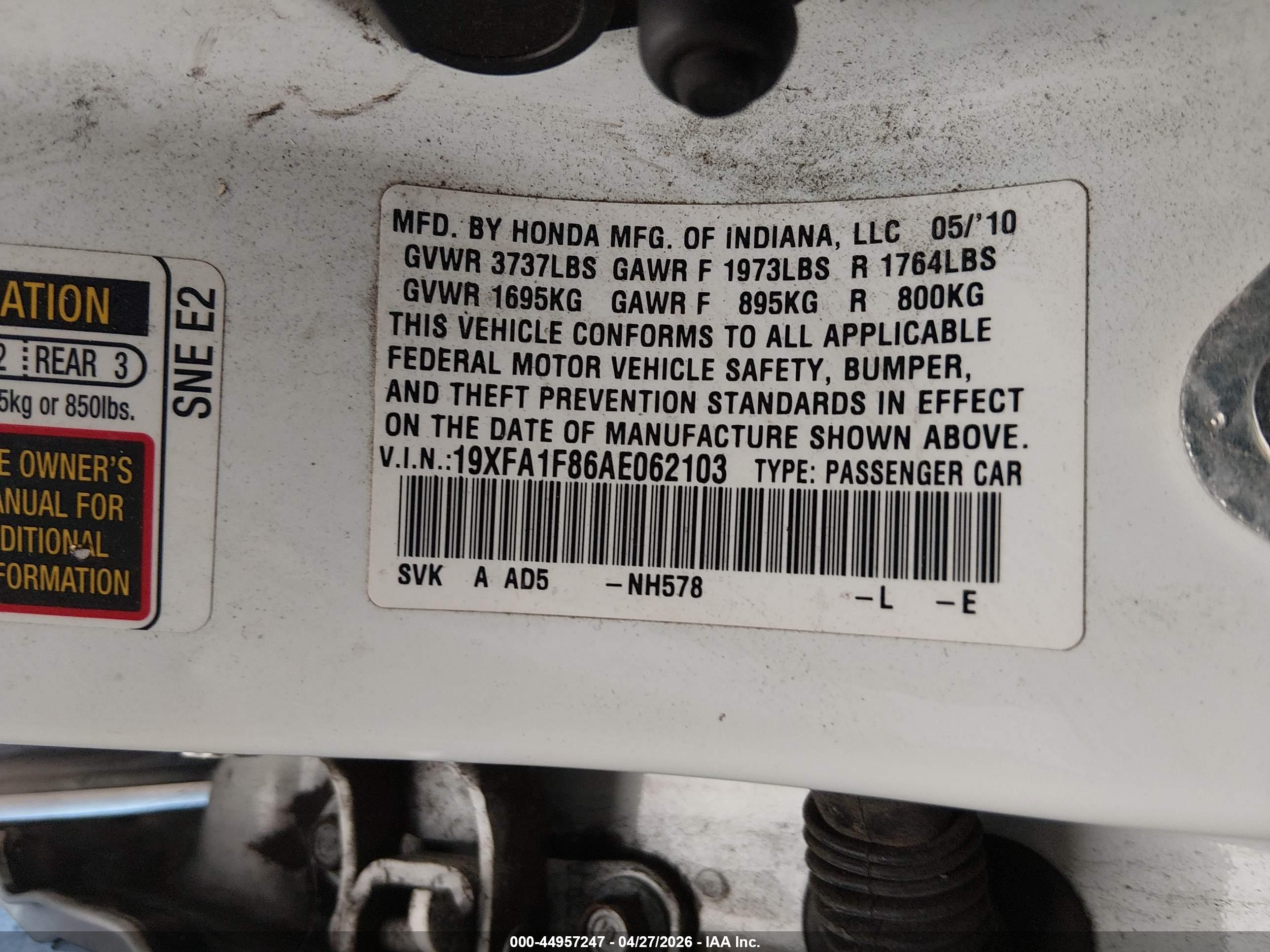 HONDA CIVIC image 9