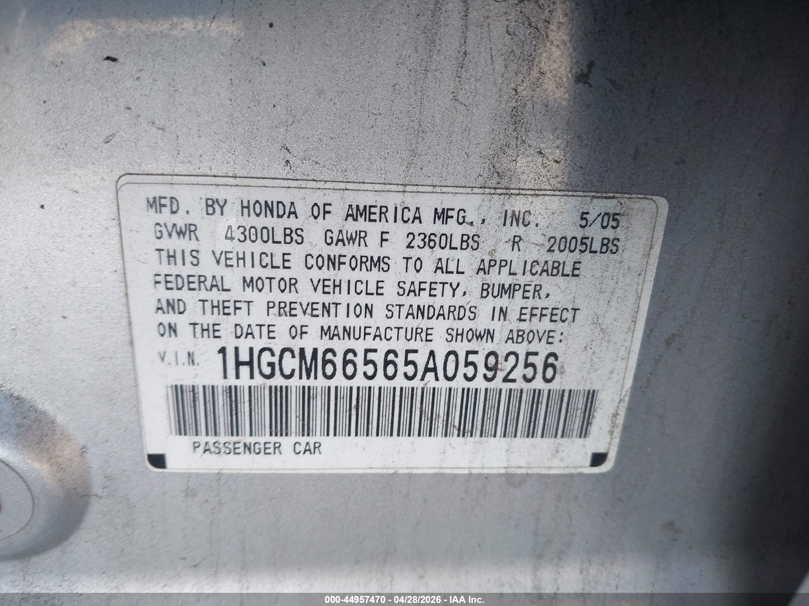 HONDA ACCORD image 9