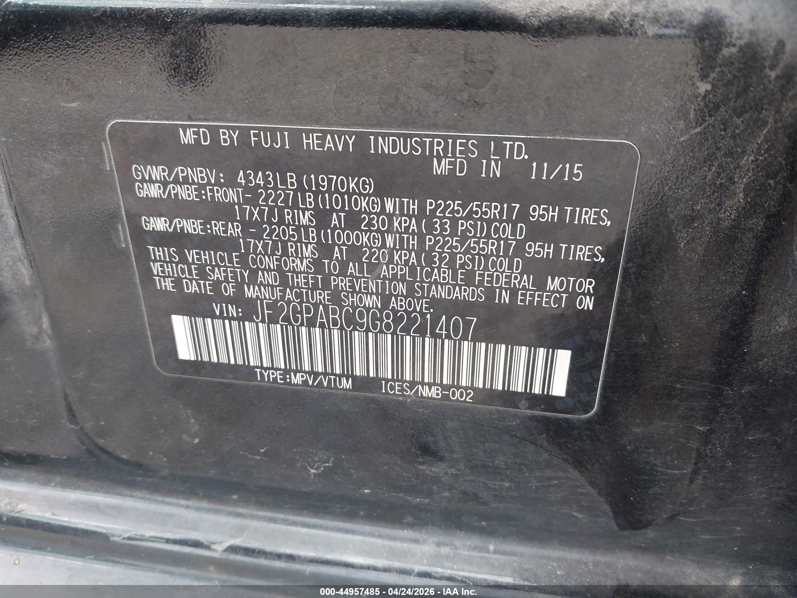 SUBARU CROSSTREK image 9