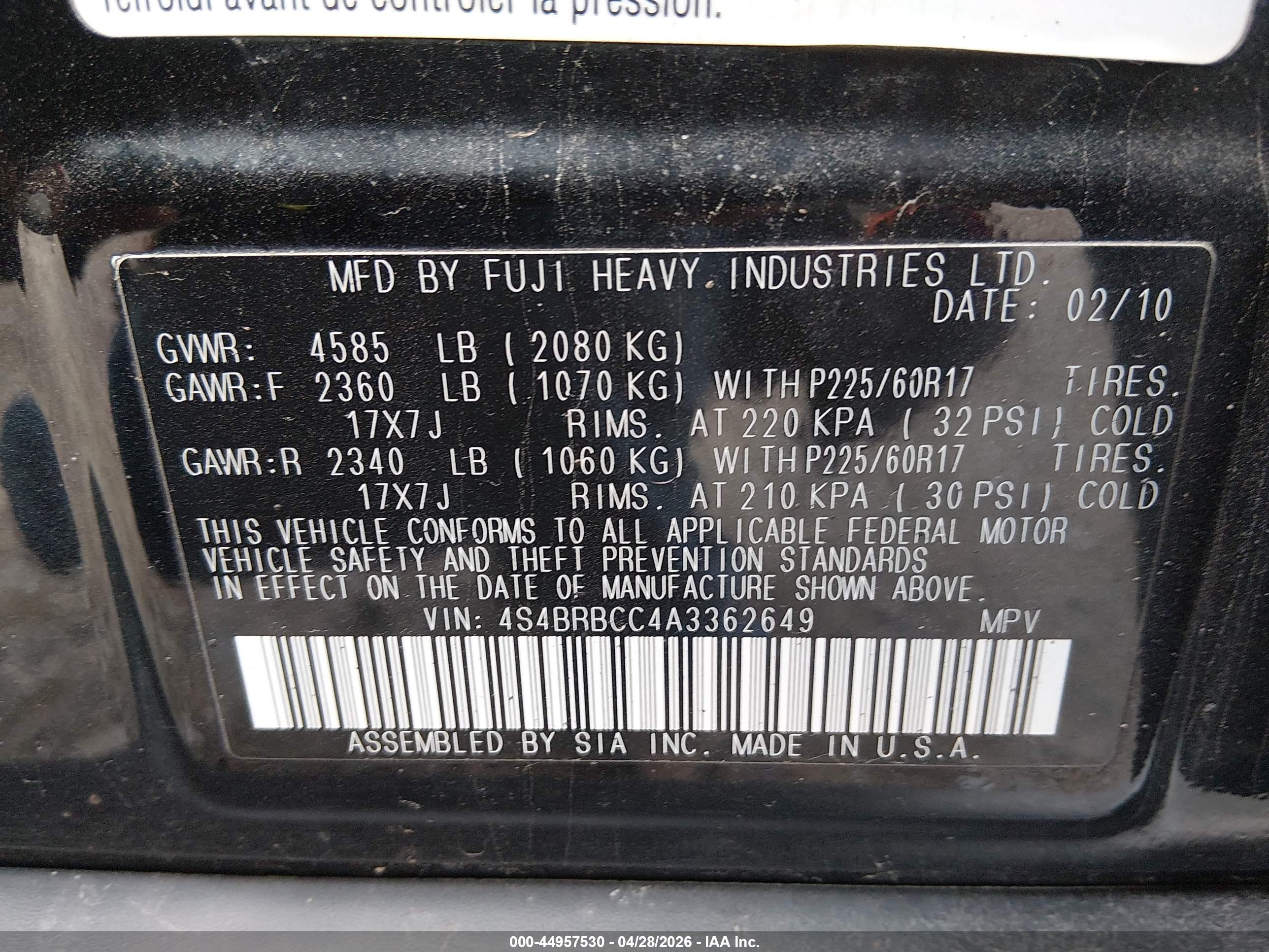 SUBARU OUTBACK image 9