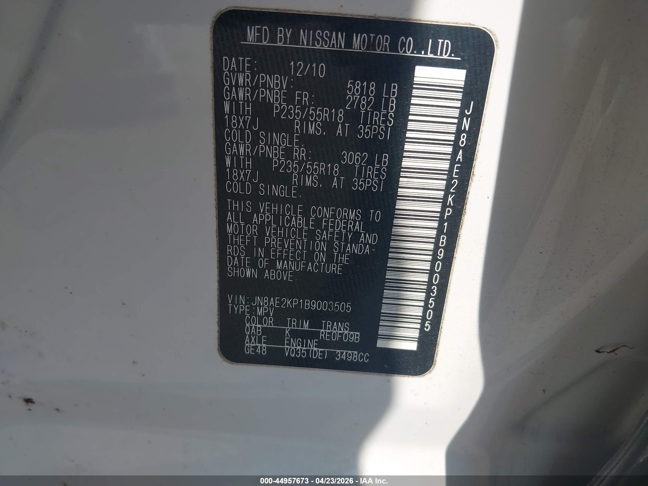 NISSAN QUEST image 9