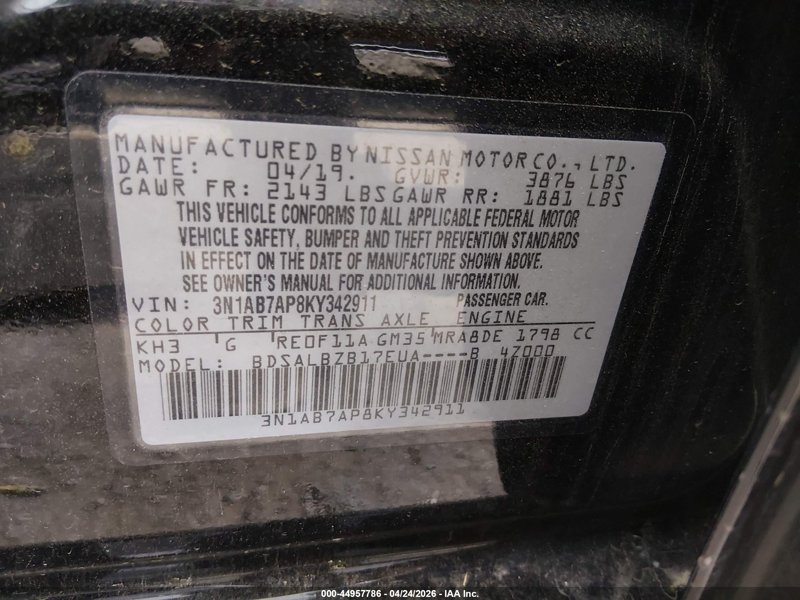 NISSAN SENTRA image 9