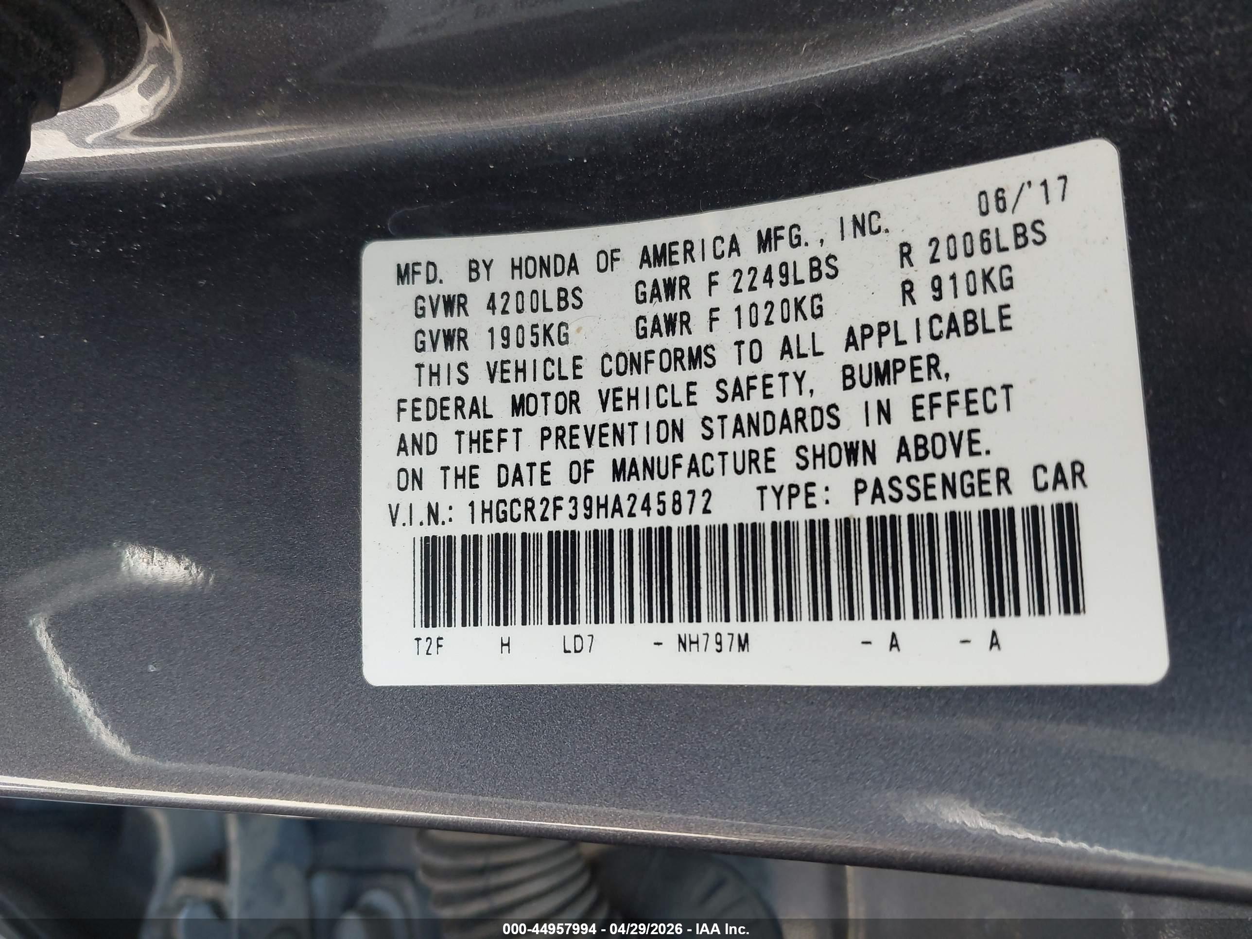 HONDA ACCORD image 9