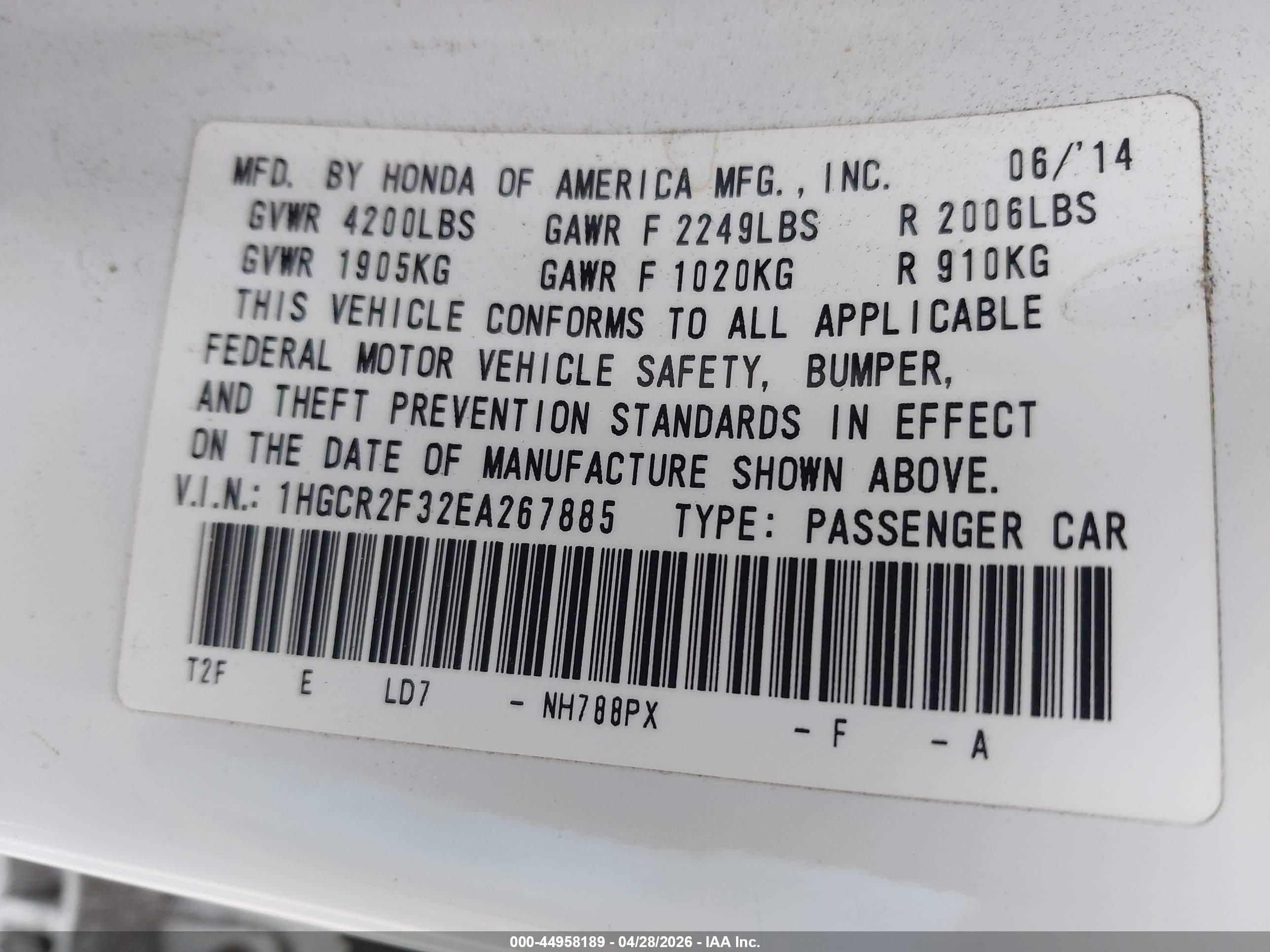 HONDA ACCORD image 9