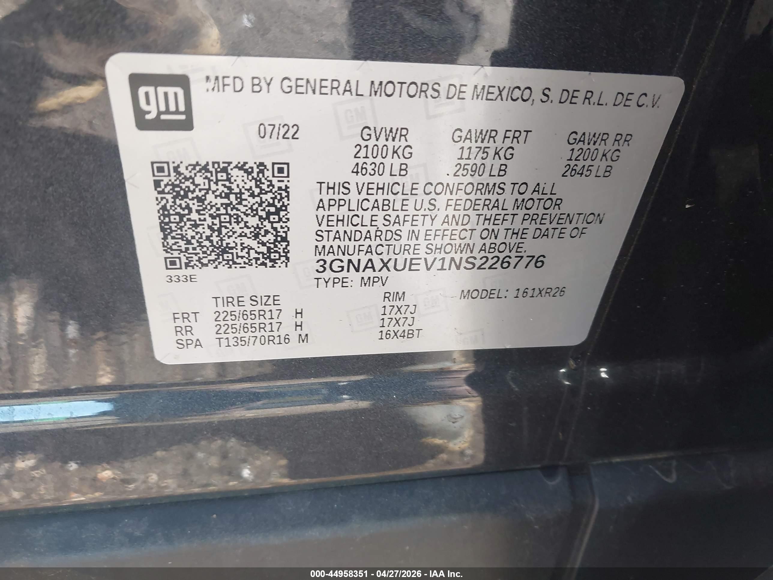 CHEVROLET EQUINOX image 9