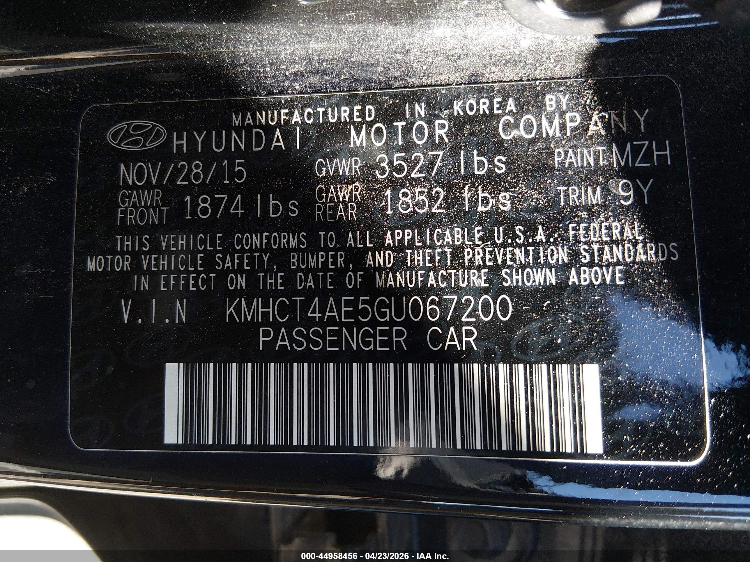 HYUNDAI ACCENT image 9