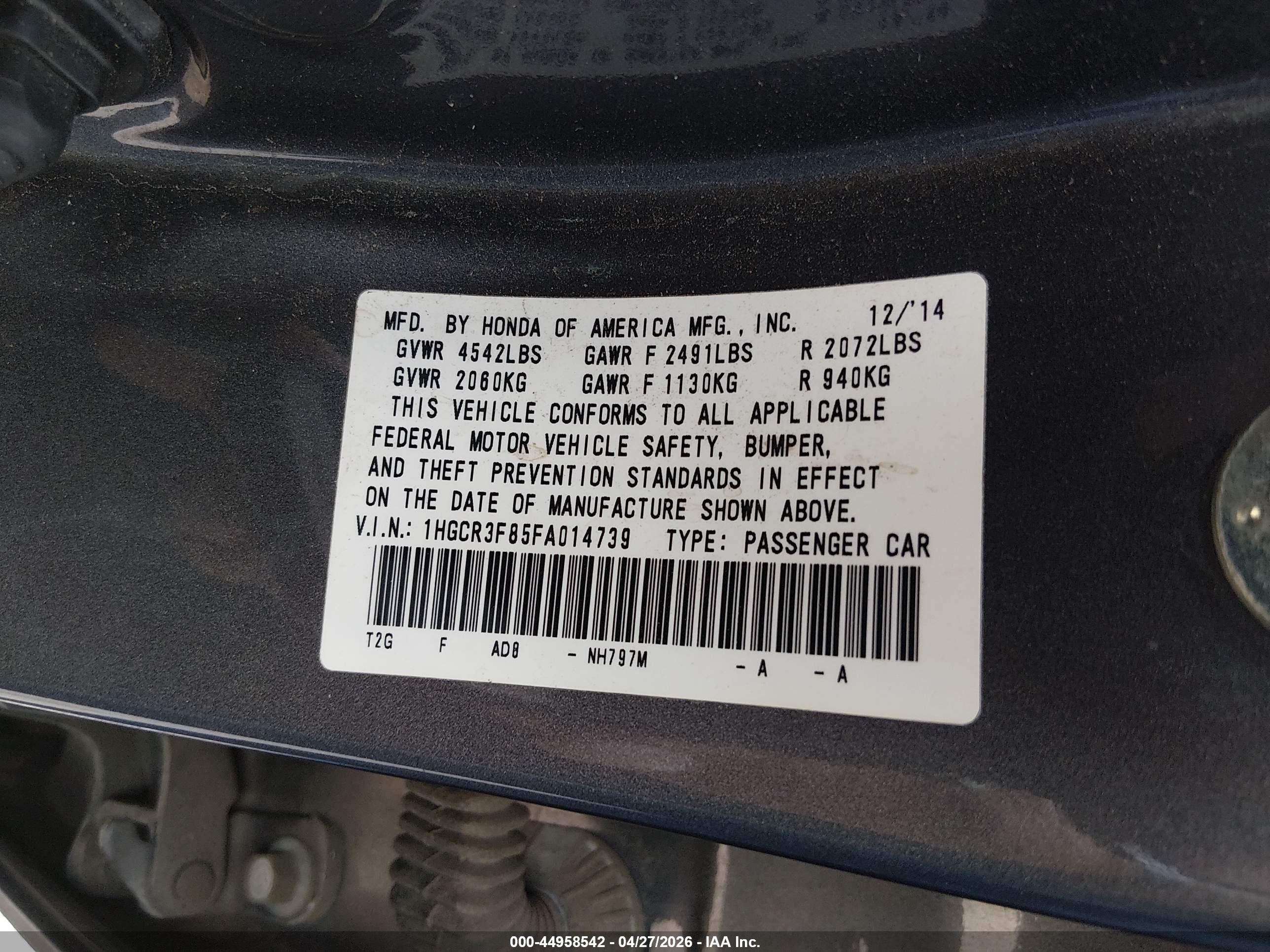 HONDA ACCORD image 9