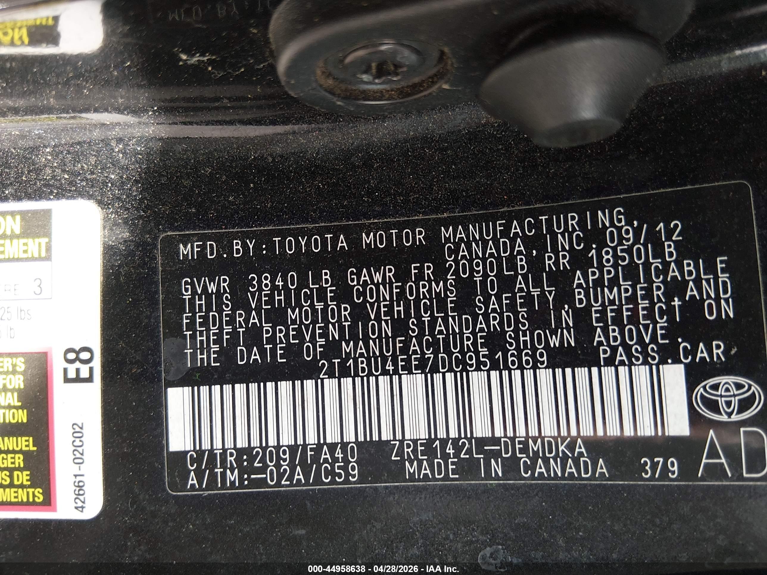 TOYOTA COROLLA image 9