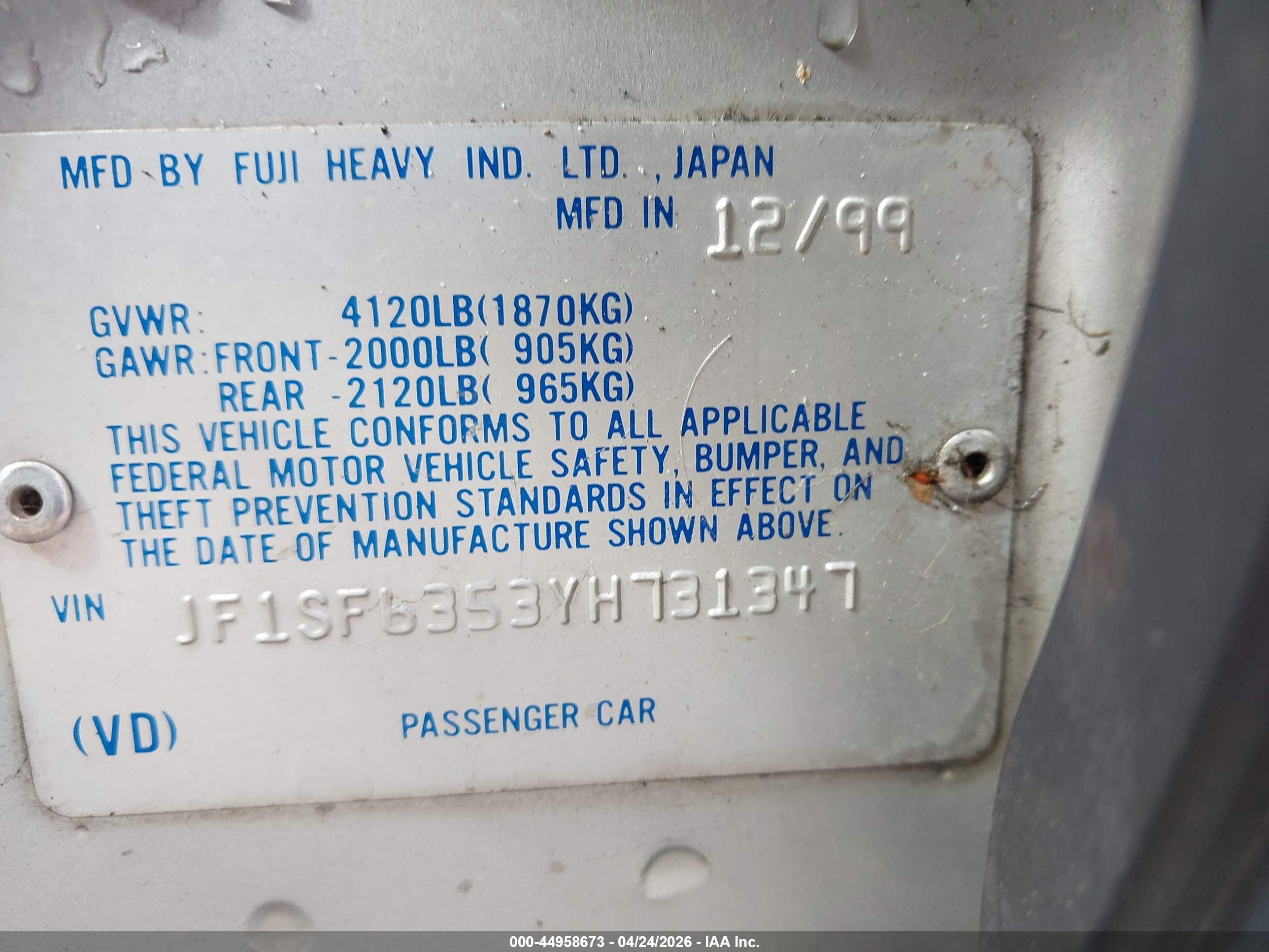SUBARU FORESTER image 9