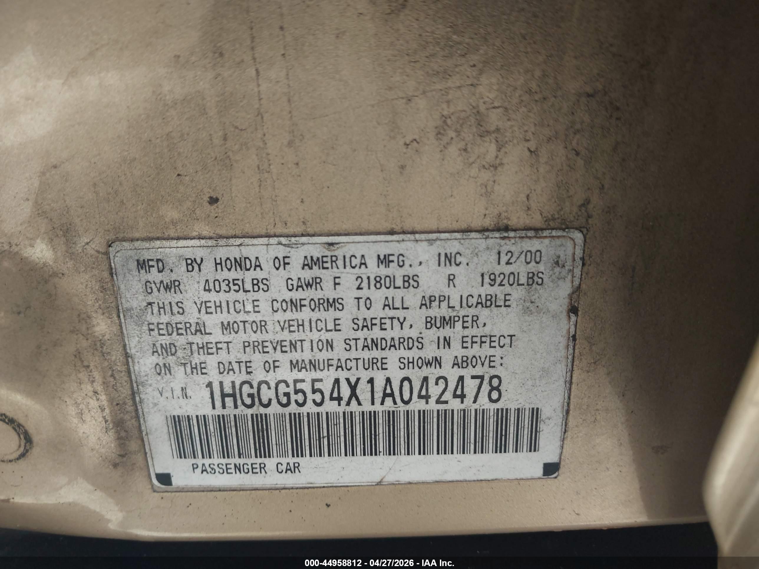HONDA ACCORD image 9