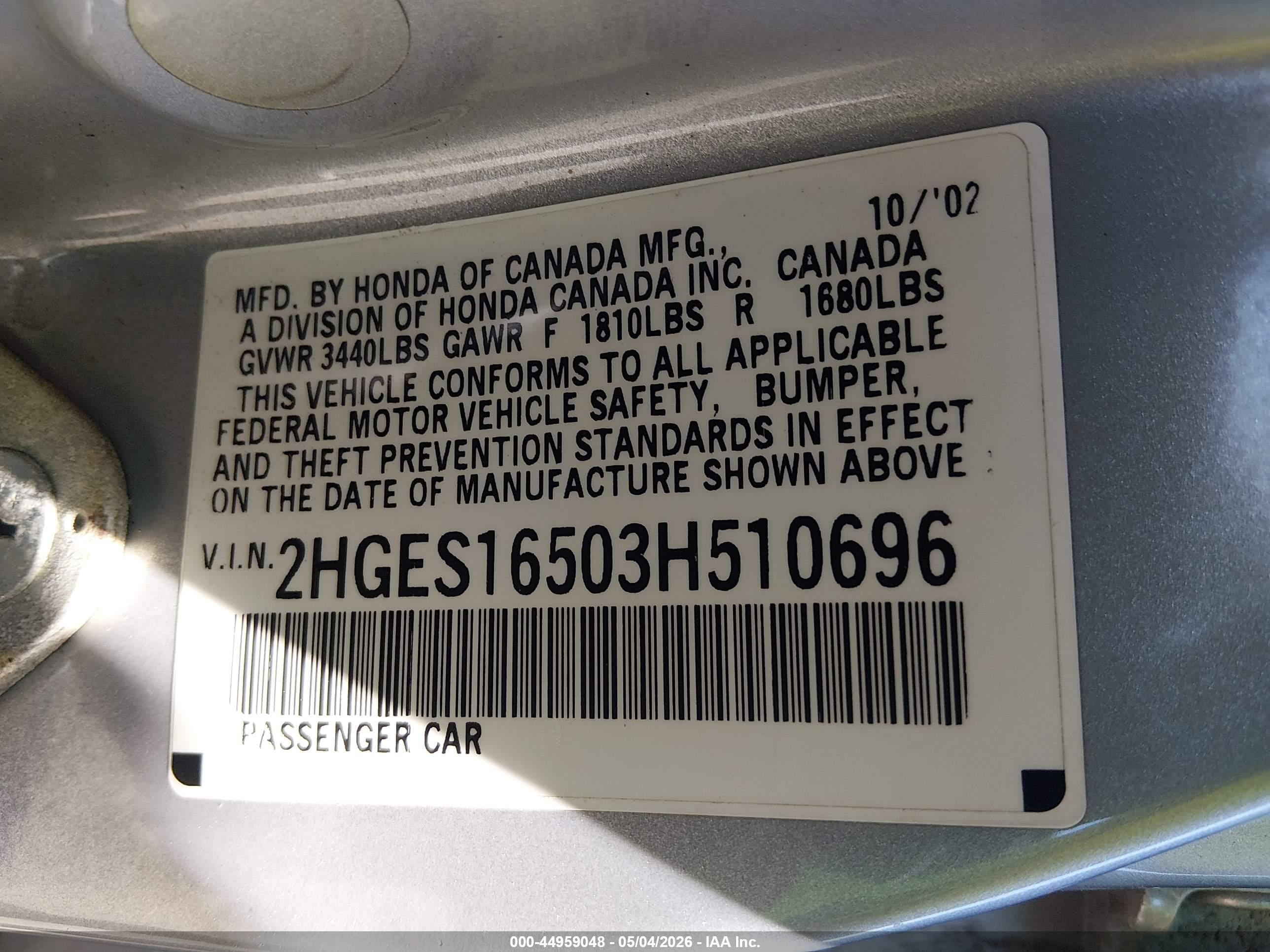 HONDA CIVIC image 9