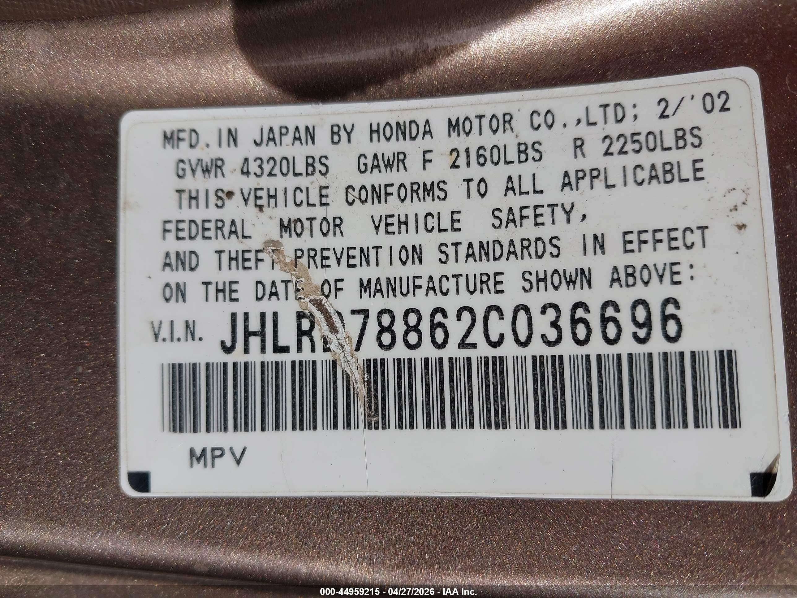 HONDA CR-V image 9