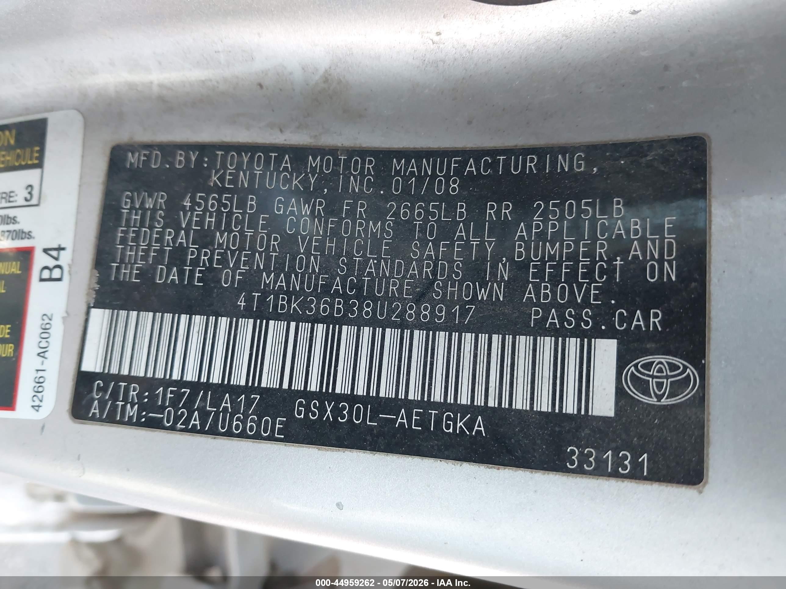 TOYOTA AVALON image 9
